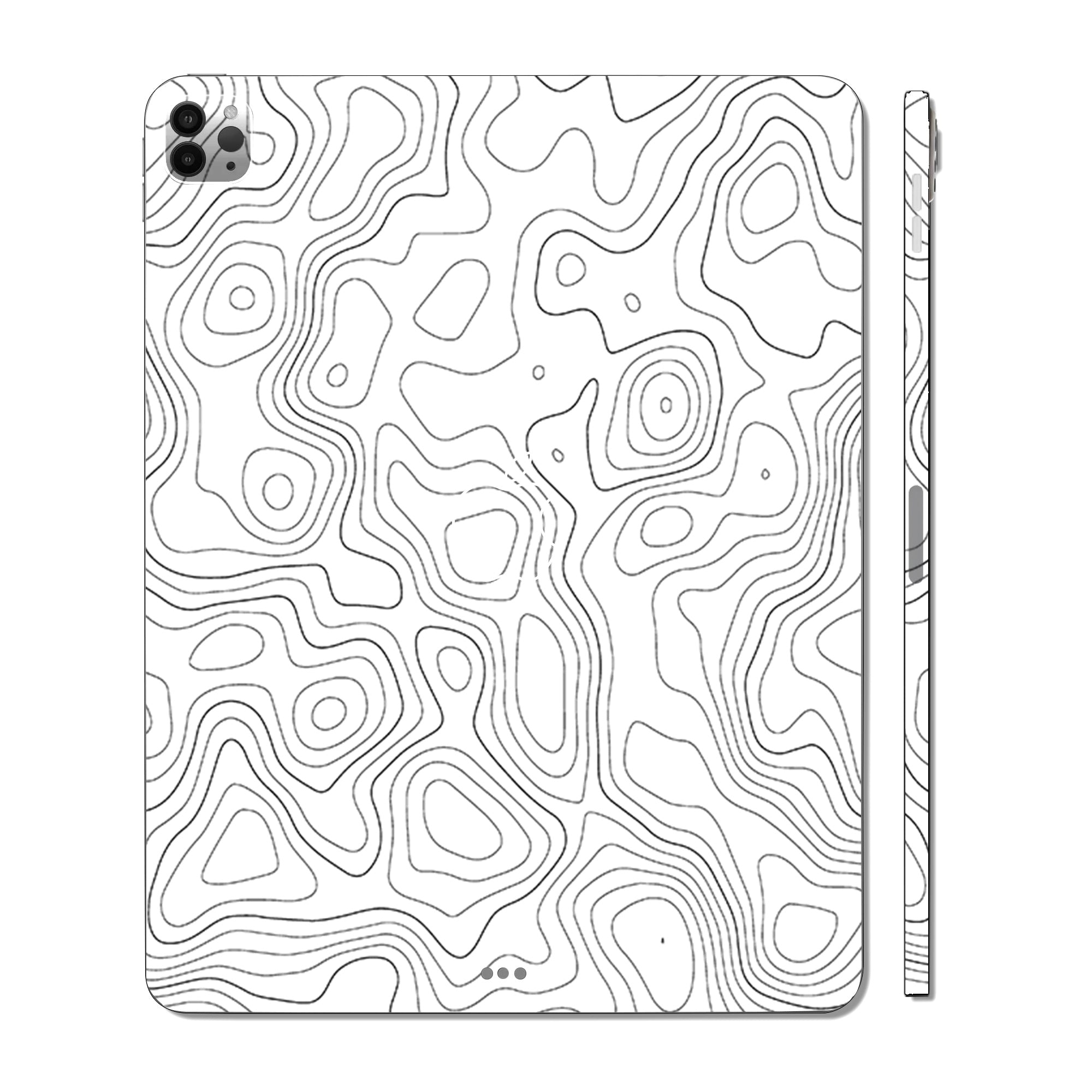 Apple iPad Pro 11 M2 2022 White Contour Design Tablet Skins