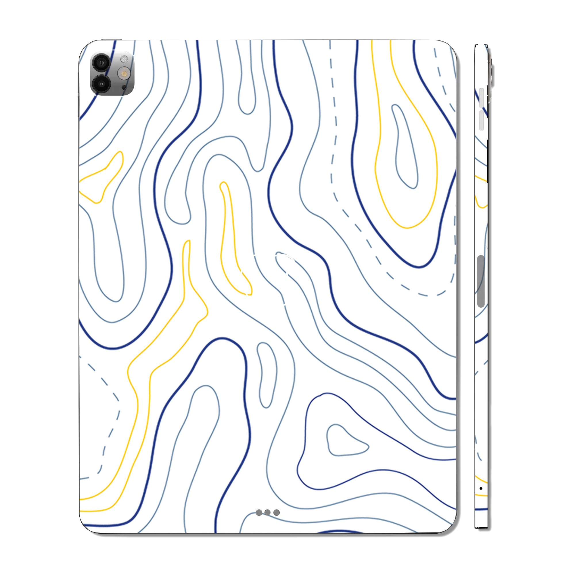 Apple iPad Pro 11 M4 2024 Minimalist Colorful Contours Tablet Skins