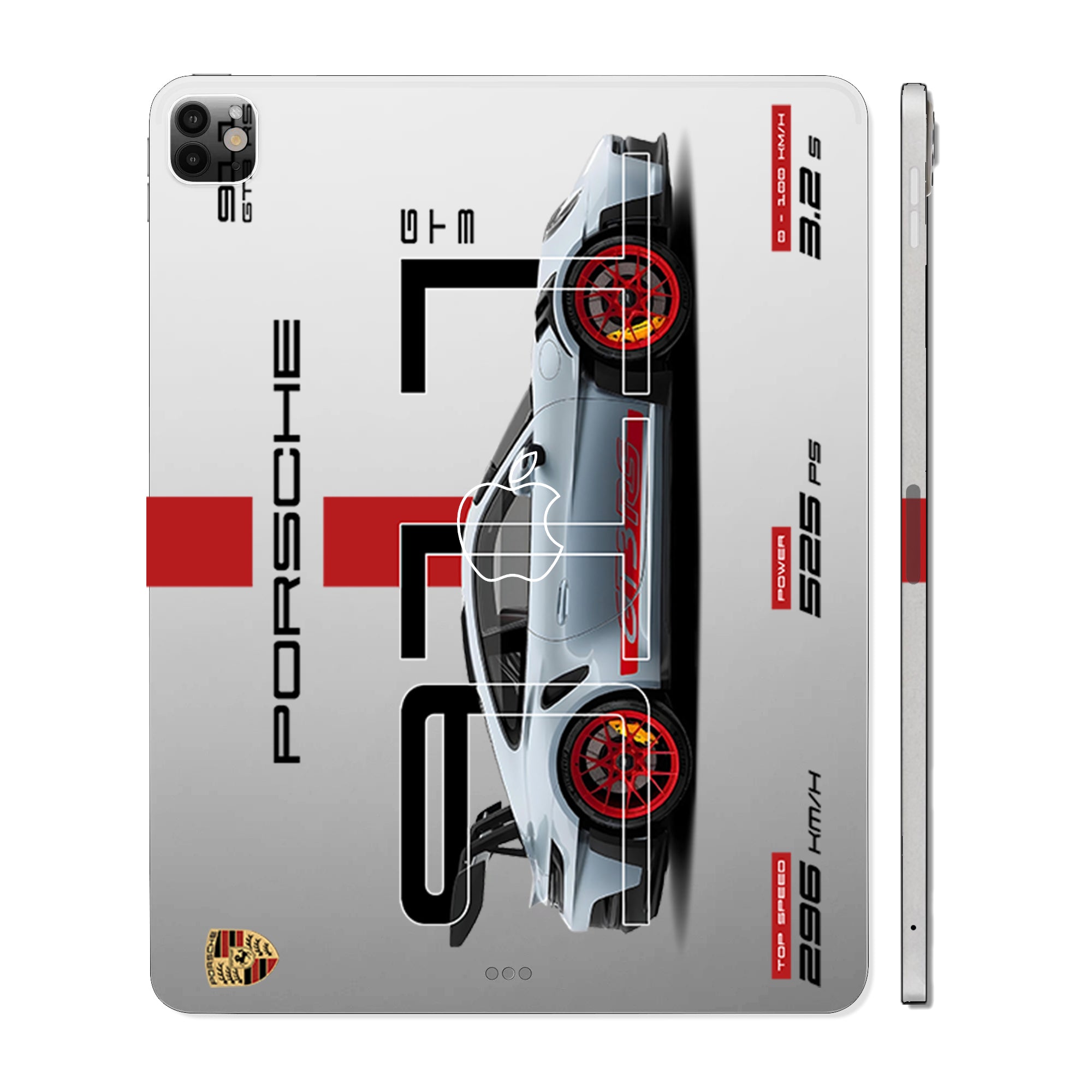 Apple iPad Pro 11 M4 2024 Transparent Porsche 911 GT3 RS Cars & Bikes Tablet Skins