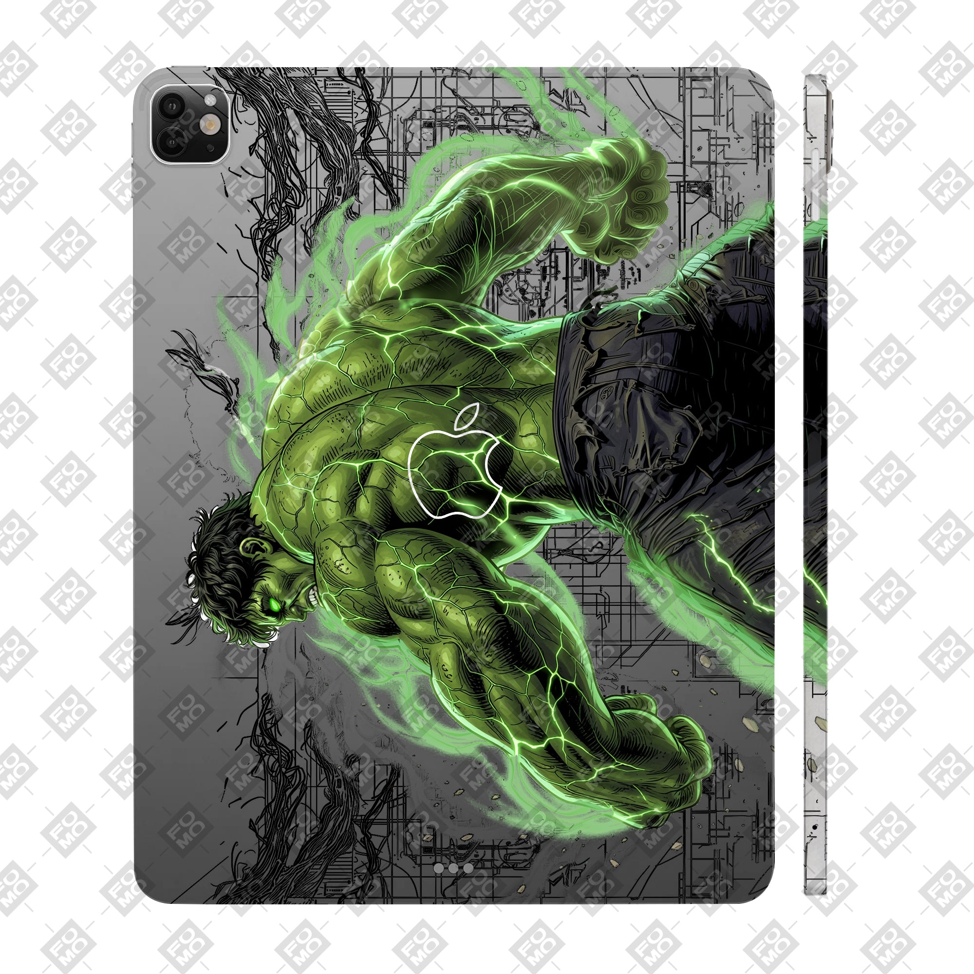 Apple iPad Pro 11 M4 2024 Transparent Hulk Smash Tablet Skin
