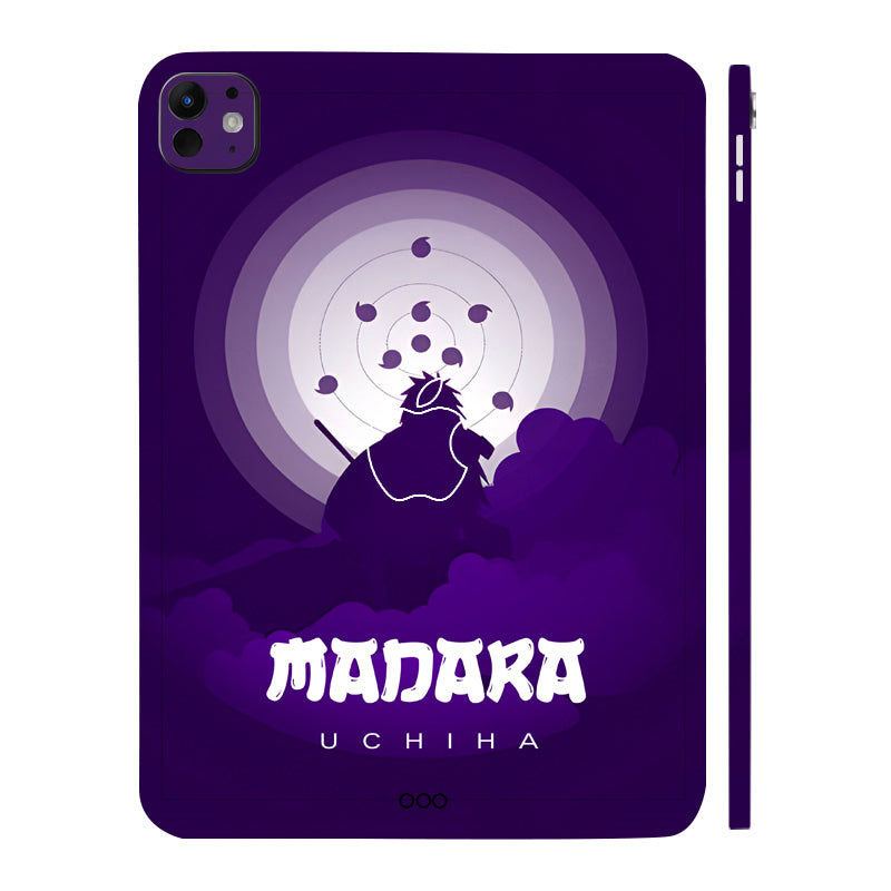 Apple iPad Pro 11 M5 2025 Uchiha Madara in Violet Silhouette Anime Tablet Skins