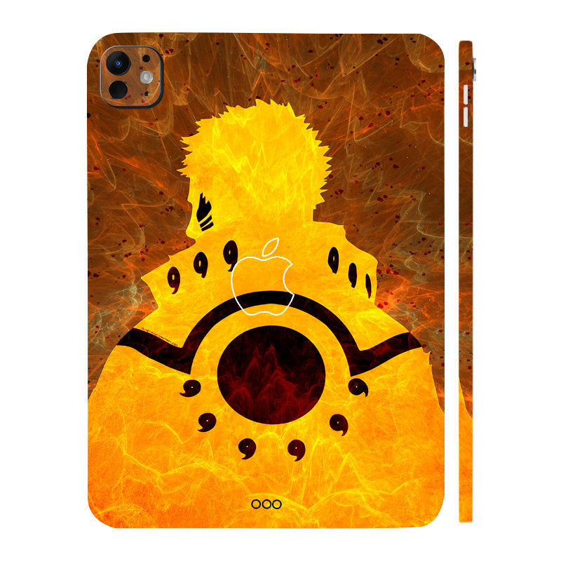 Apple iPad Pro 13 M5 2025 Naruto Six Paths Sage Mode Anime 3D Tablet Skin