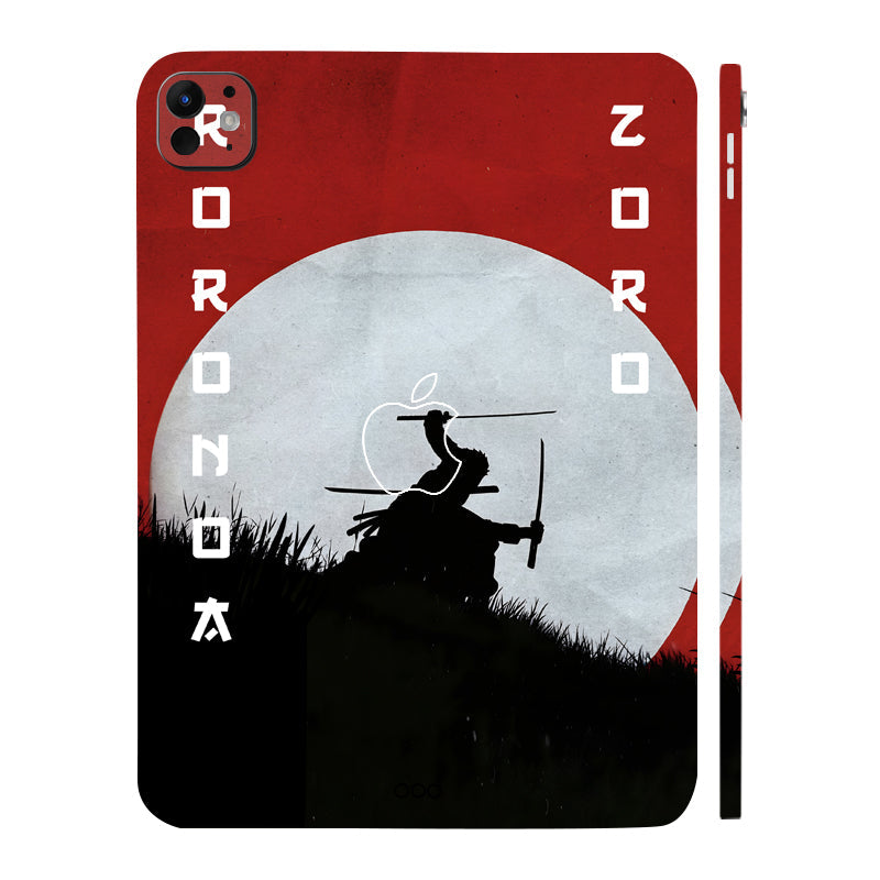 Apple iPad Pro 11 M5 2025 Roronoa Zoro Santoryu Anime Tablet Skins