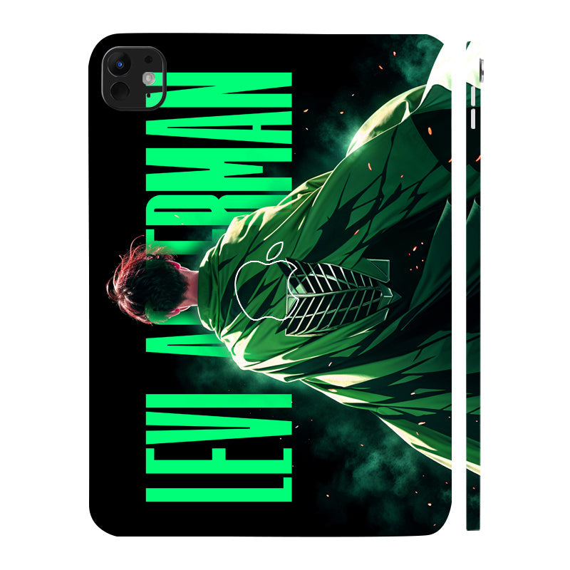 Apple iPad Pro 13 M5 2025 Levi Wings of Freedom Anime 3D Tablet Skin