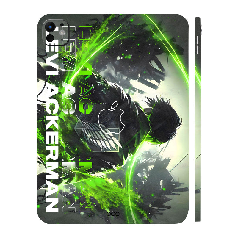 Apple iPad Pro 11 M5 2025 Levi Battle Fury Anime Tablet Skins