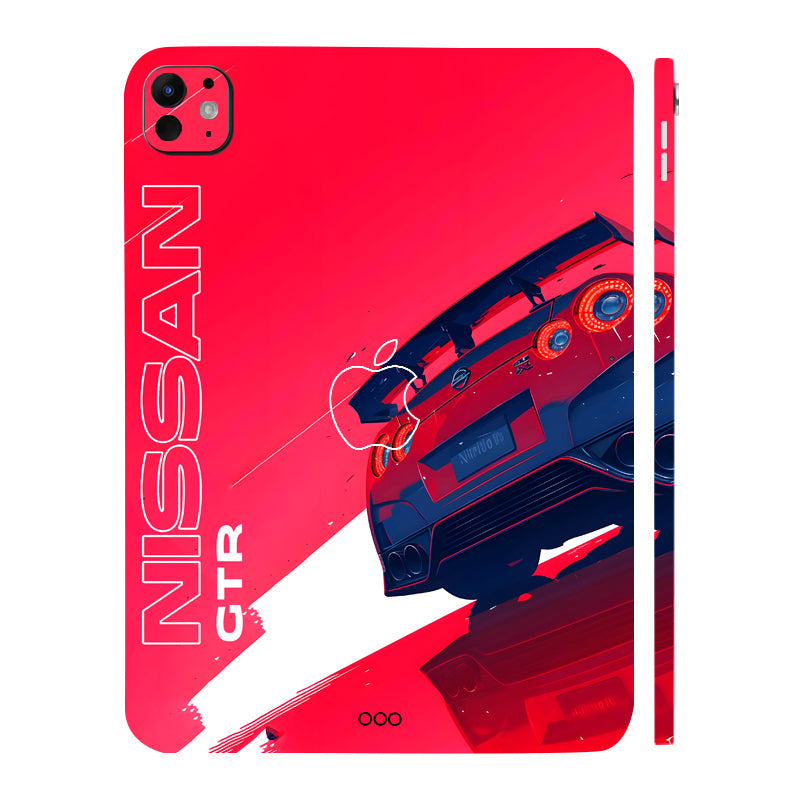 Apple iPad Pro 11 M5 2025 Nissan GTR in Red Cars & Bikes Tablet Skins