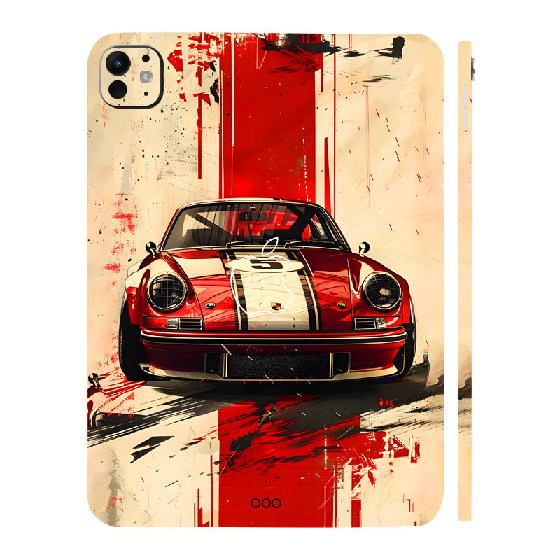 Apple iPad Pro 11 M5 2025 Classic Red Porsche Cars & Bikes Tablet Skins