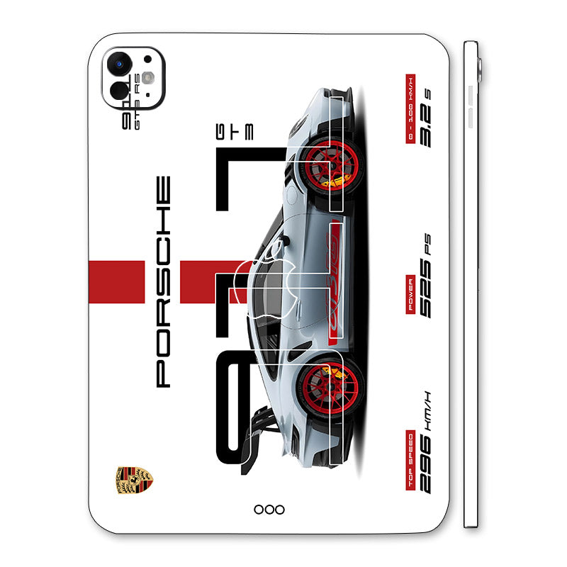 Apple iPad Pro 13 M5 2025 Porsche 911 GT3 RS Cars & Bikes 3D Tablet Skin