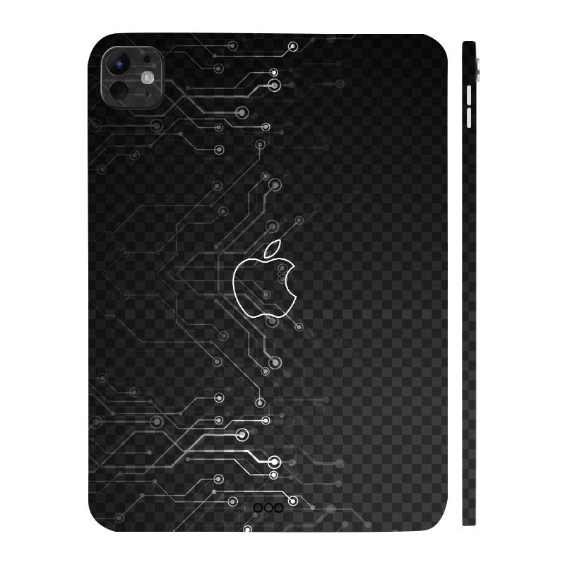 Apple iPad Pro 11 M5 2025 Black Digital Circuit Tablet Skins