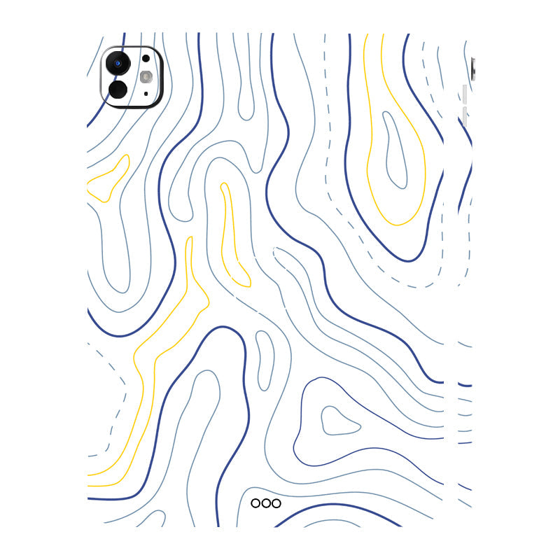 Apple iPad Pro 11 M5 2025 Minimalist Colorful Contours Tablet Skins