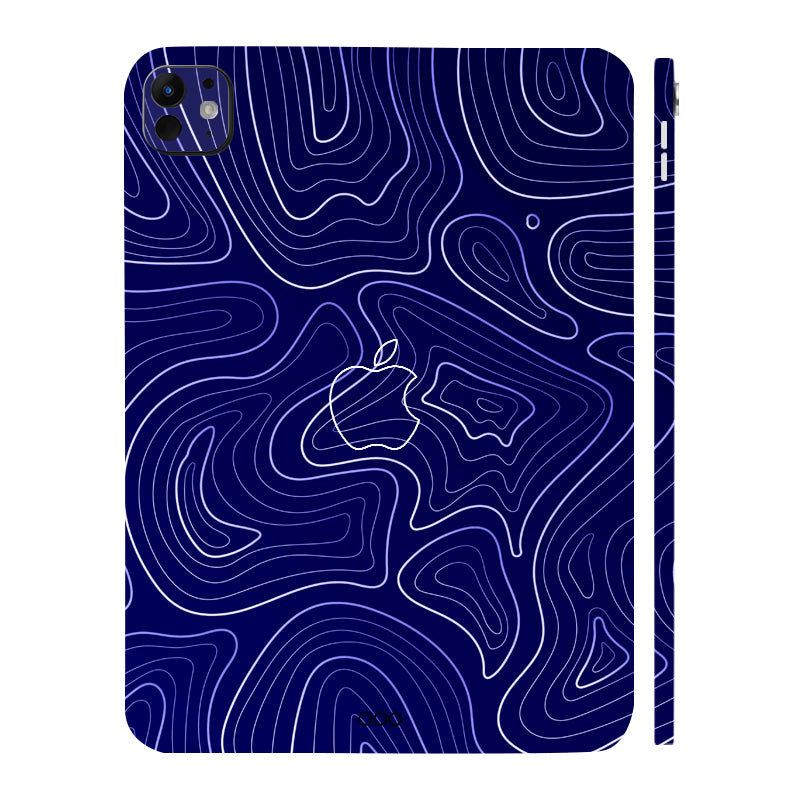 Apple iPad Pro 11 M5 2025 Deep Blue Contour Tablet Skins