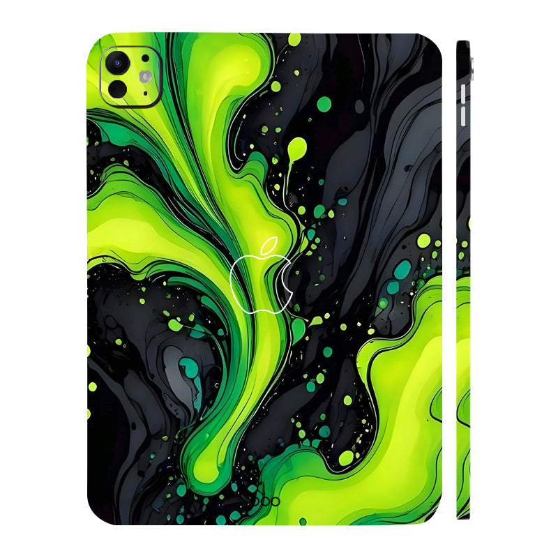Apple iPad Pro 11 M5 2025 Electric Lime Ripple Tablet Skins