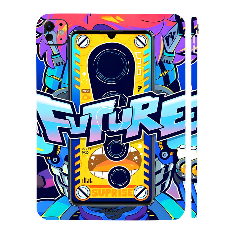 Apple iPad Pro 11 M5 2025 Futuristic Cyberpunk Tablet Skins