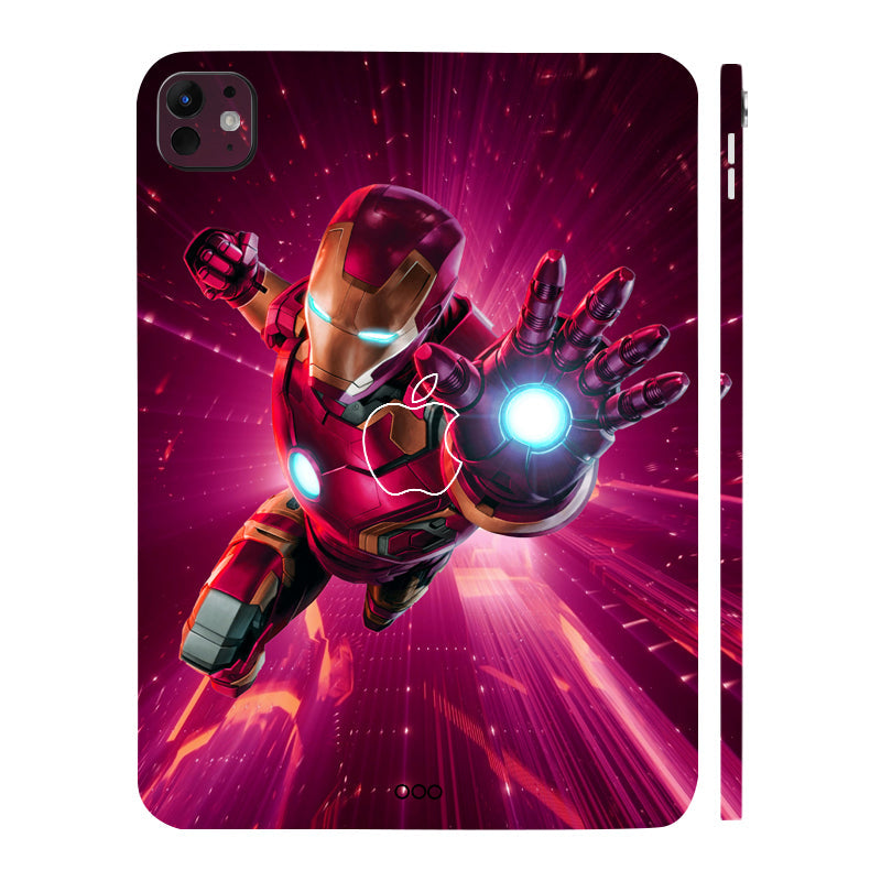 Apple iPad Pro 11 M5 2025 Iron Man in Action Movies Tablet Skins