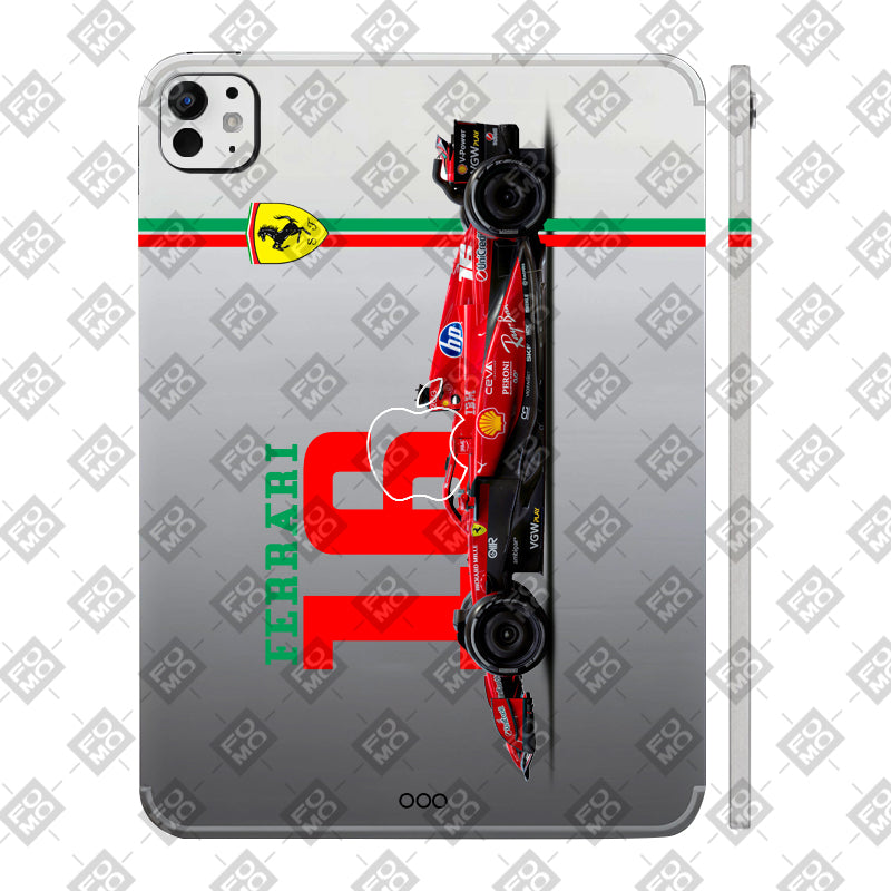 Apple iPad Pro 11 M5 2025 Transparent Ferrari Flame Tablet Skin