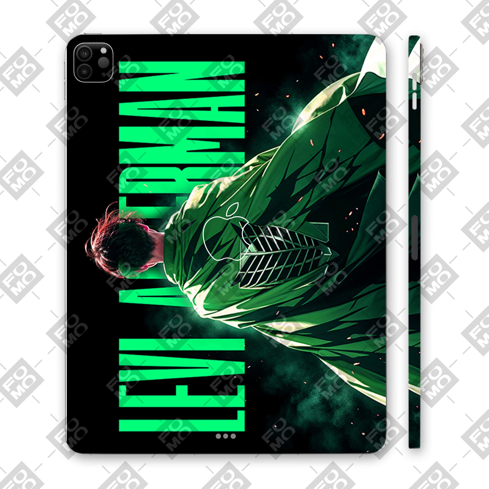 Apple iPad Pro 12.9 2020 Levi Wings of Freedom Anime Tablet Skins