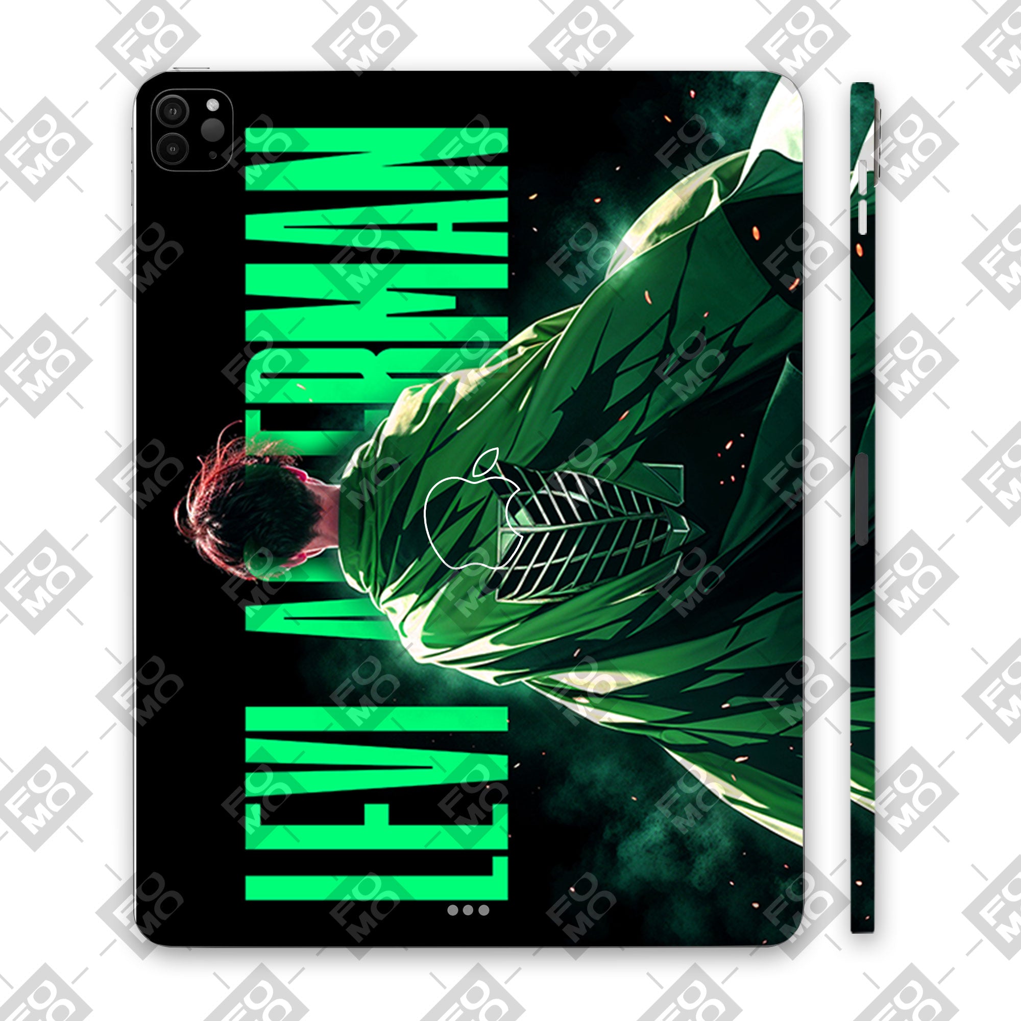 Apple iPad Pro 12.9 M1 2021 Levi Wings of Freedom Anime Tablet Skins