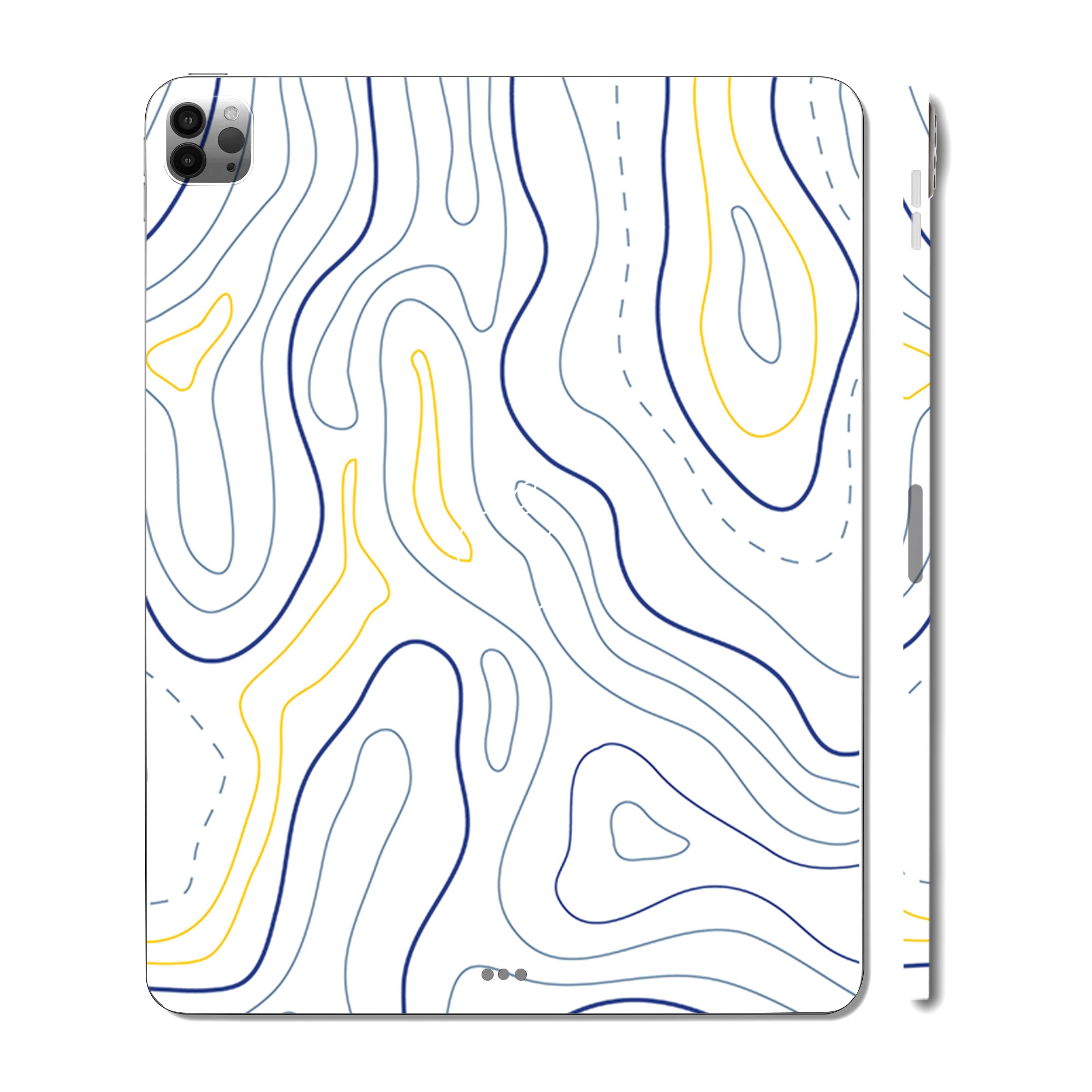 Apple iPad Pro 12.9 M1 2021 Minimalist Colorful Contours Tablet Skins