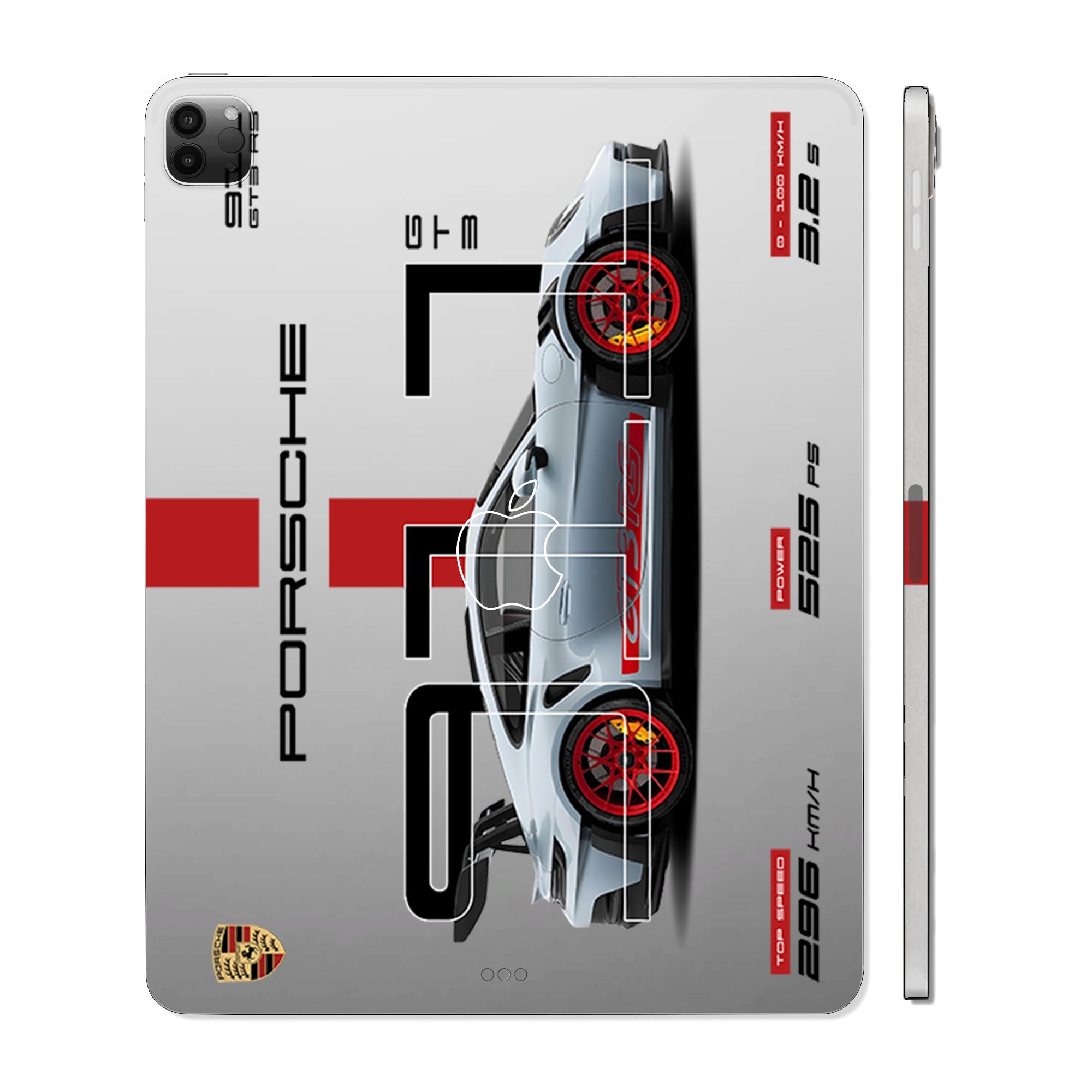 Apple iPad Pro 12.9 M1 2021 Transparent Porsche 911 GT3 RS Cars & Bikes Tablet Skins