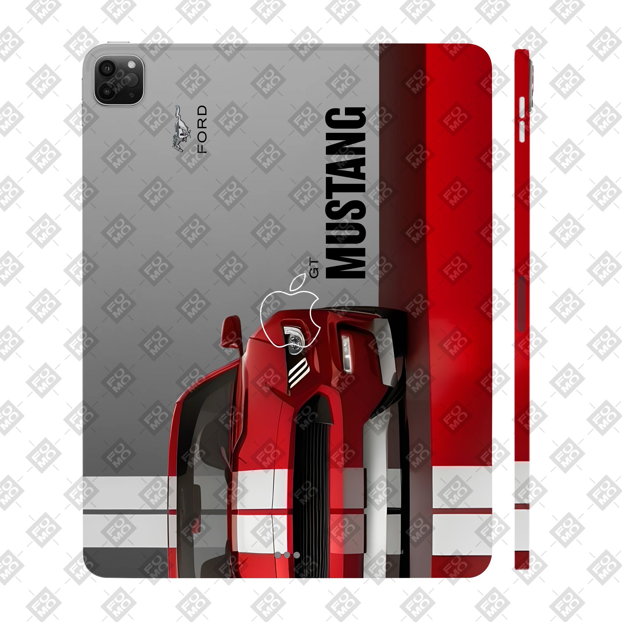 Apple iPad Pro 12.9 M1 2021 Transparent Mustang Power Tablet Skin