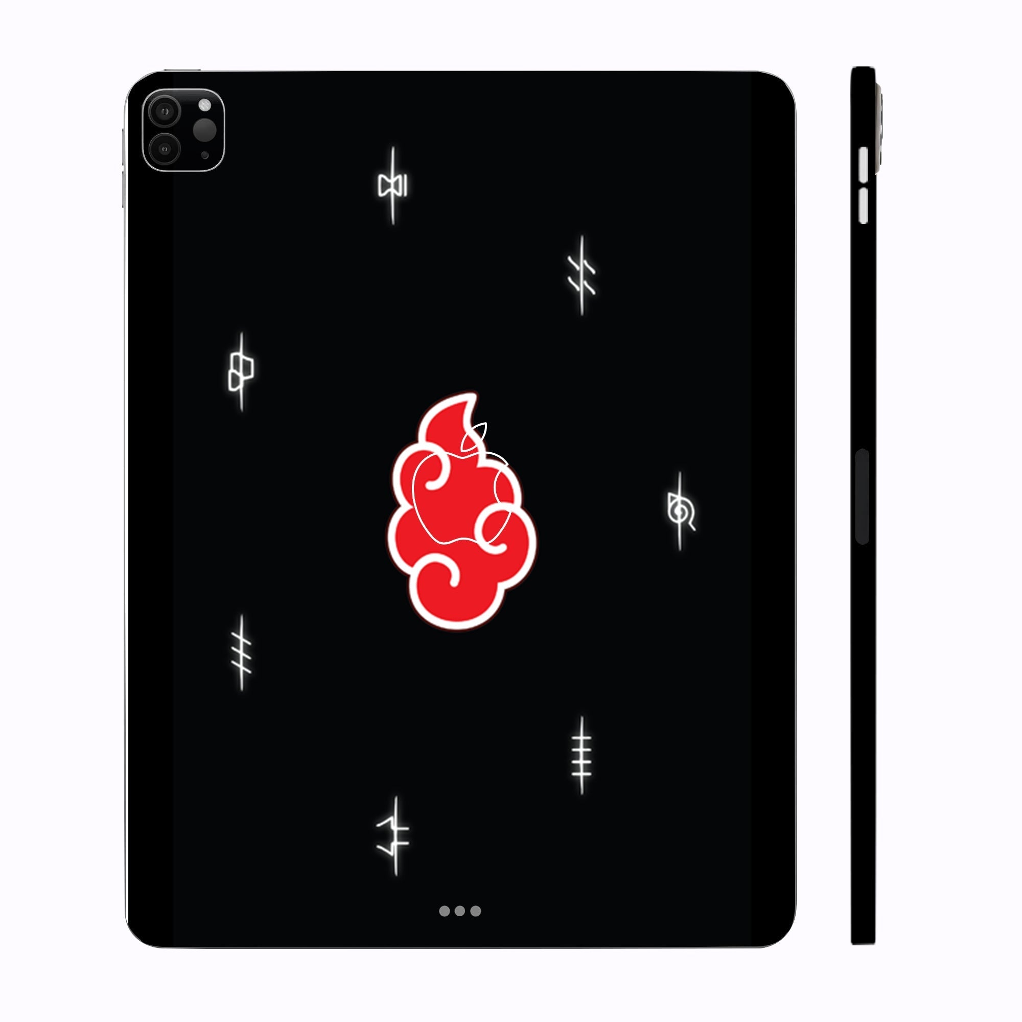 Apple iPad Pro 11 M1 2021 Akatsuki Logo Naruto Anime Tablet Skins
