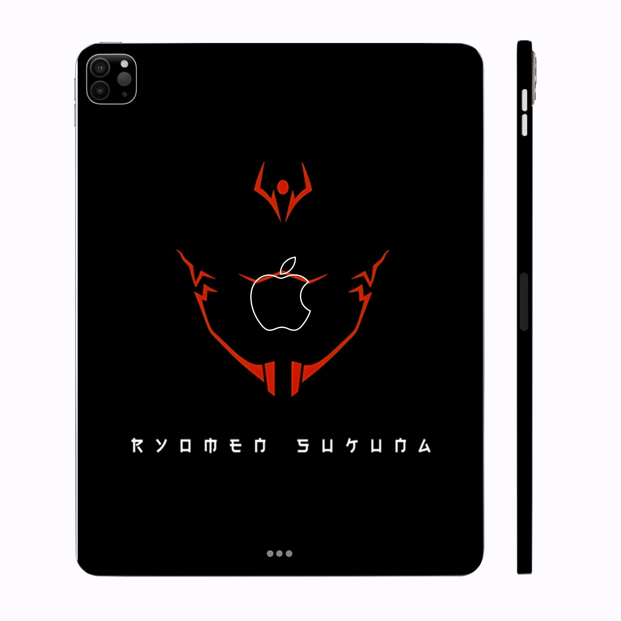 Apple iPad Pro 12.9 2020 Sukuna's Curse Mark in Red Anime Tablet Skins