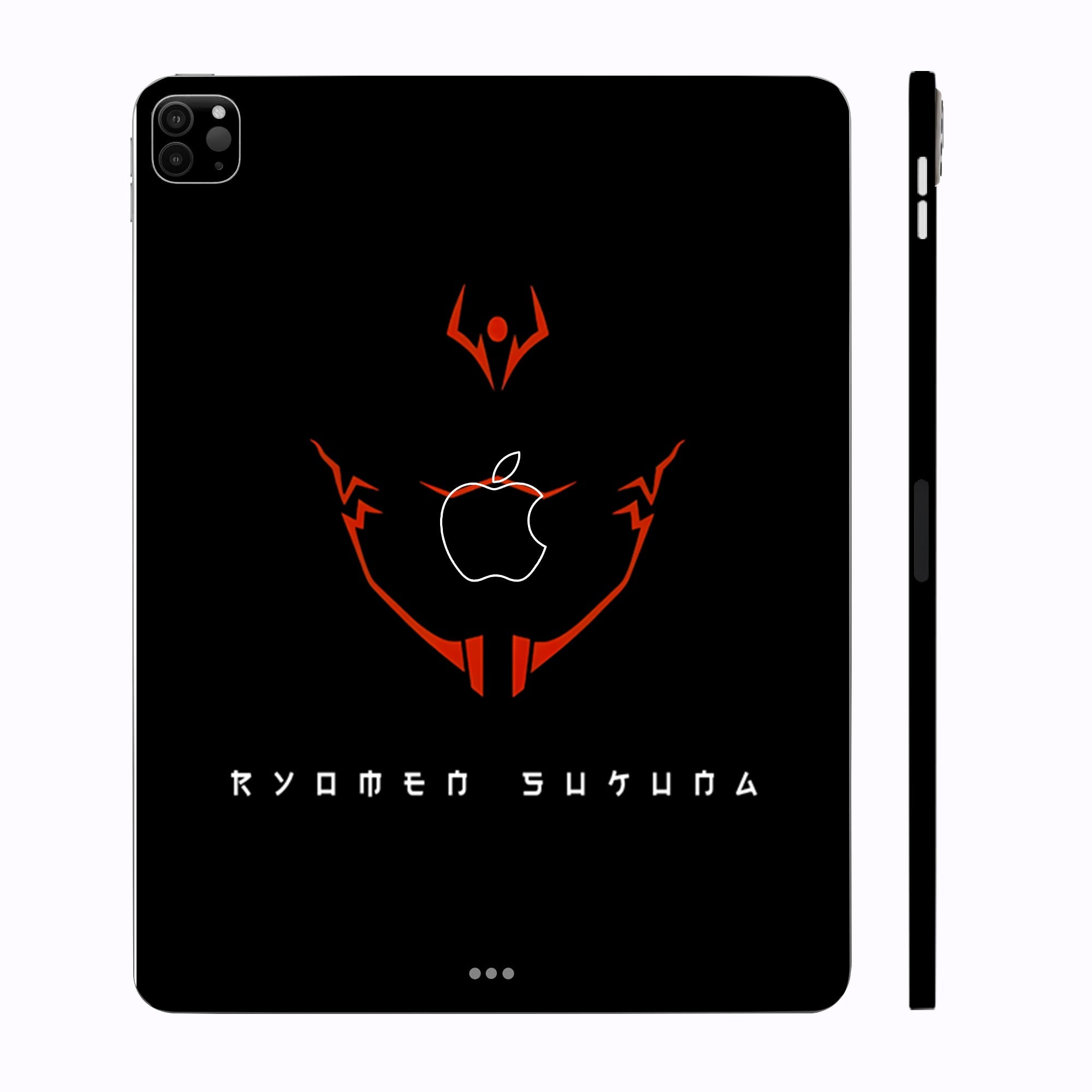 Apple iPad Pro 12.9 M2 2022 Sukuna's Curse Mark in Red Anime Tablet Skins