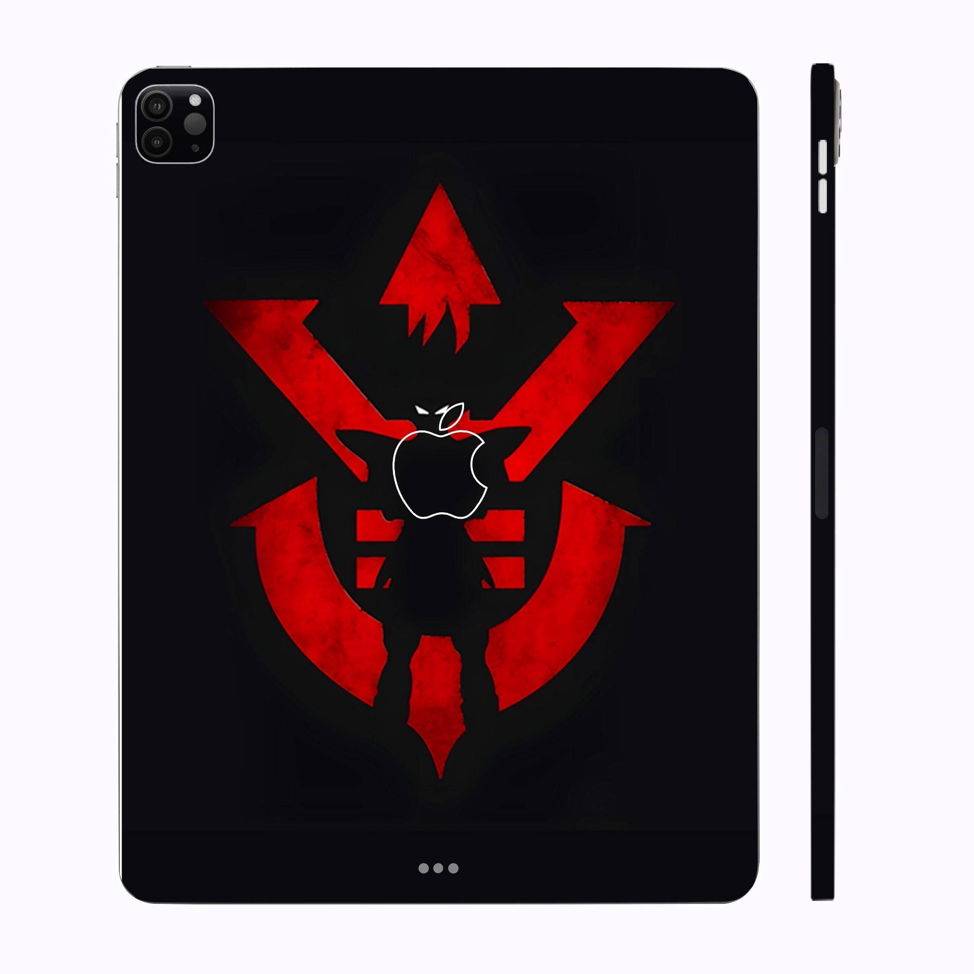 Apple iPad Pro 12.9 2020 Vegeta Silhouette in Red Anime Tablet Skins