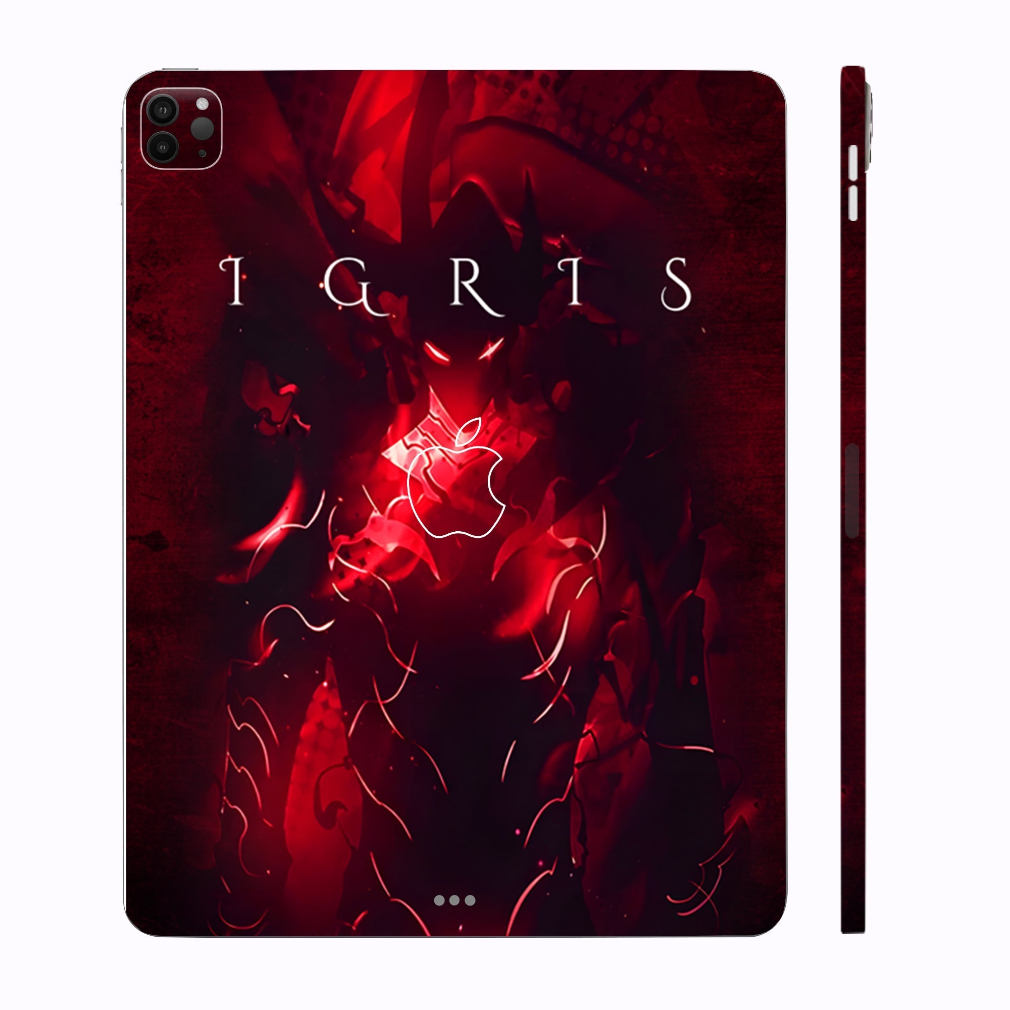 Apple iPad Pro 11 M1 2021 Blood Red Commander Igris Anime Tablet Skins