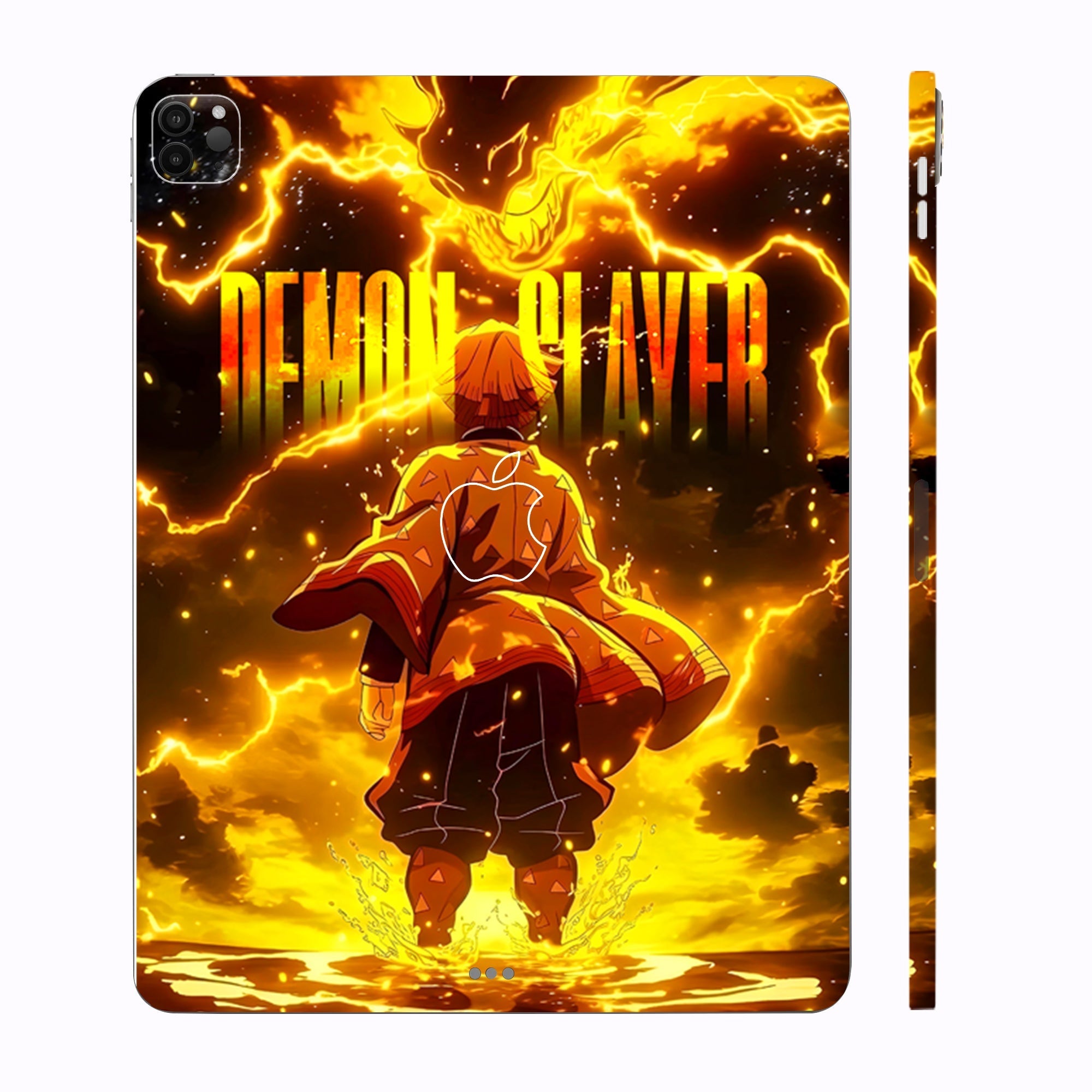 Apple iPad Pro 11 M1 2021 Zenitsu Lightning Strike Anime Tablet Skins