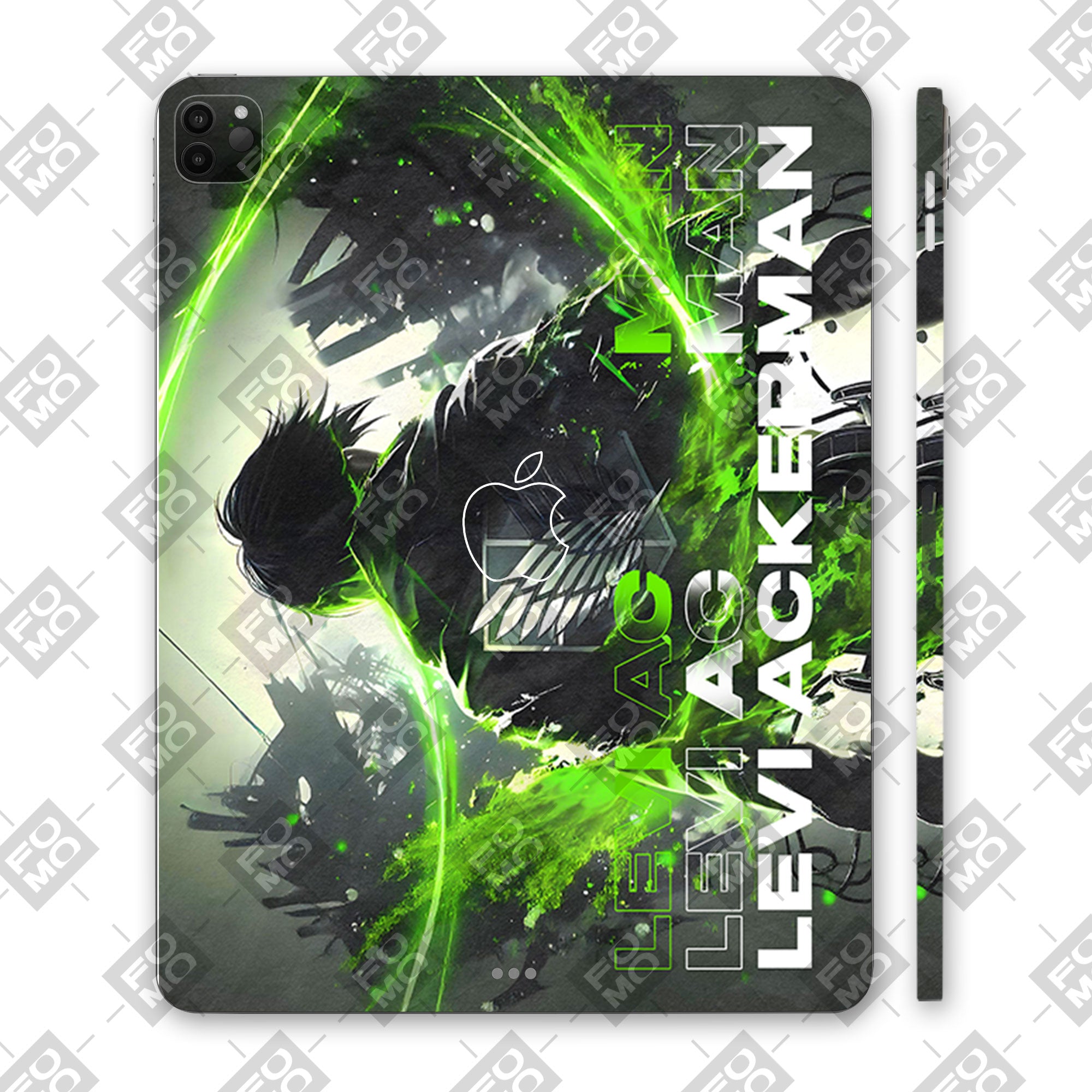 Apple iPad Pro 12.9 M2 2022 Levi Battle Fury Anime Tablet Skins