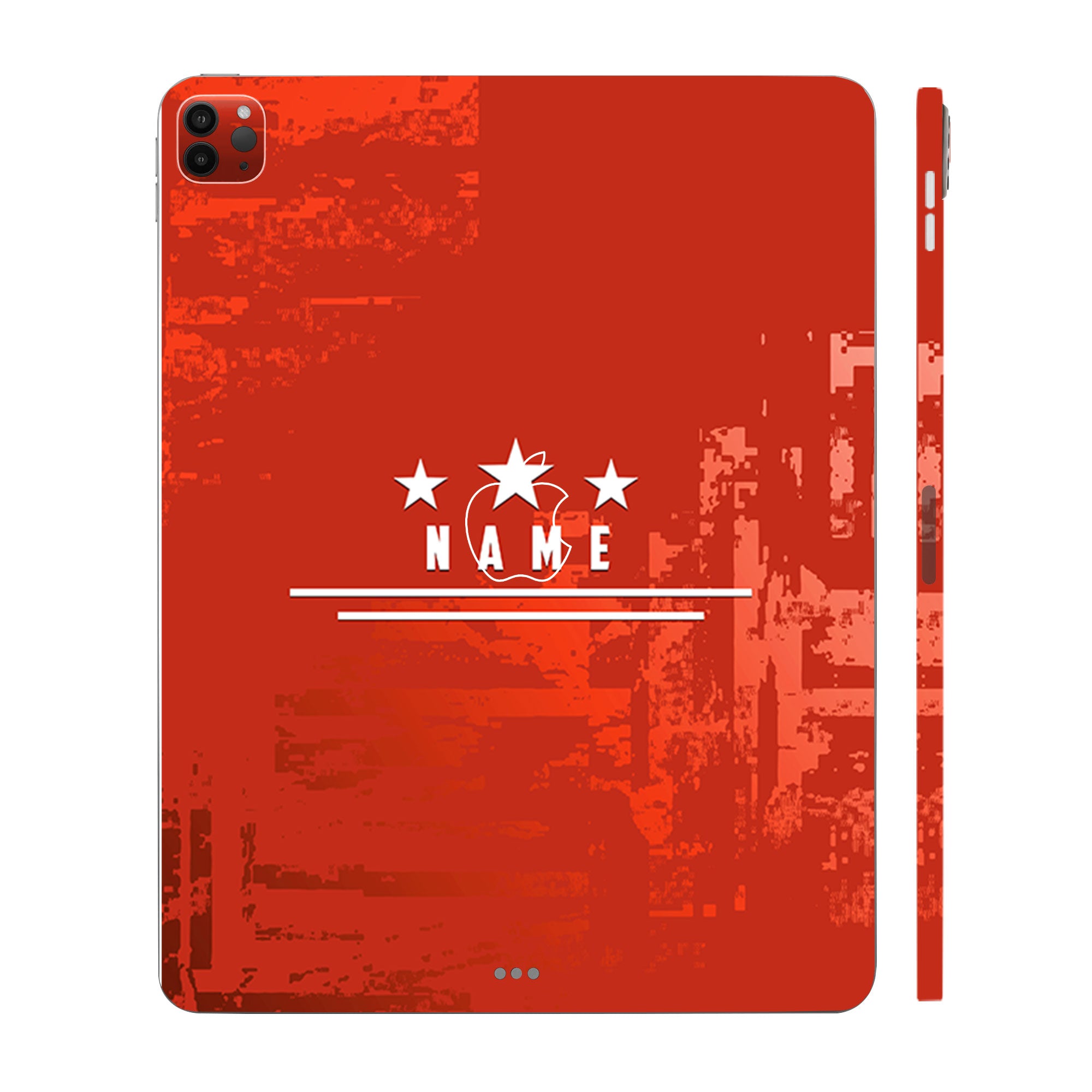 Apple iPad Pro 12.9 M2 2022 Star Red with Name Tablet Skins