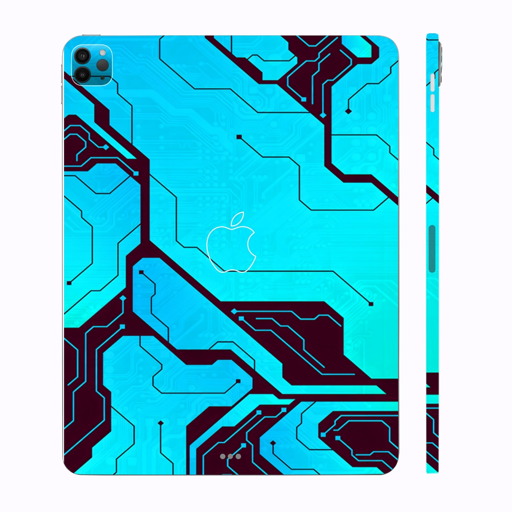 Apple iPad Pro 12.9 M1 2021 Blue Circuit Tablet Skins