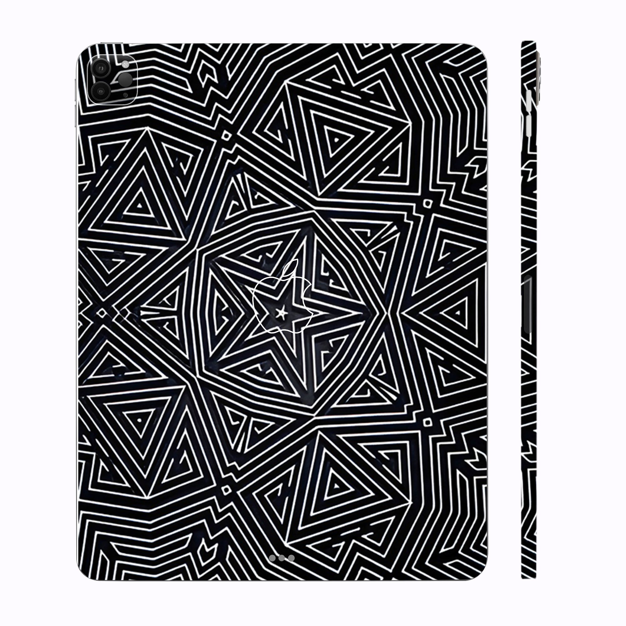 Apple iPad Pro 12.9 M1 2021 Monochrome Maze Tablet Skins