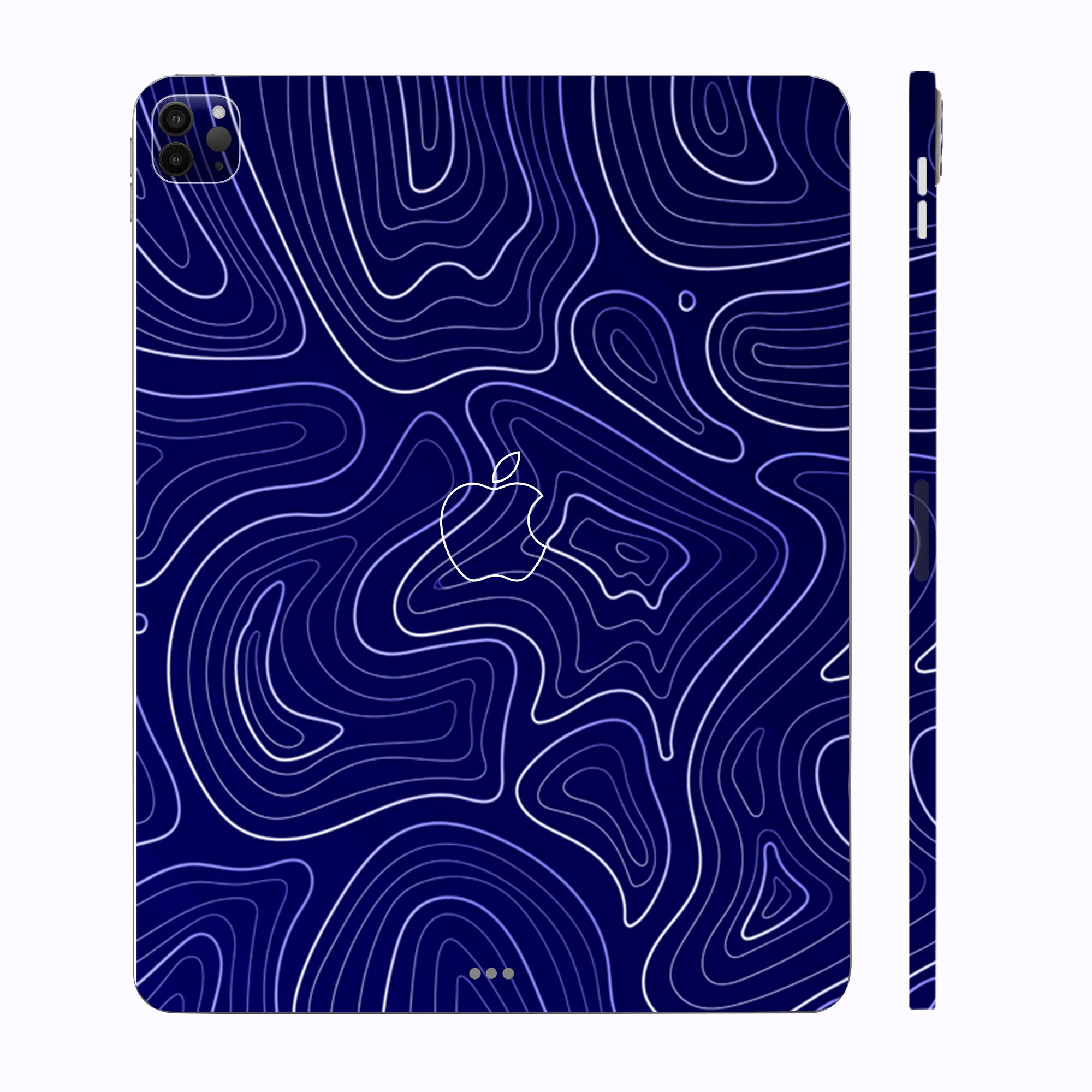 Apple iPad Pro 12.9 M1 2021 Deep Blue Contour Tablet Skins