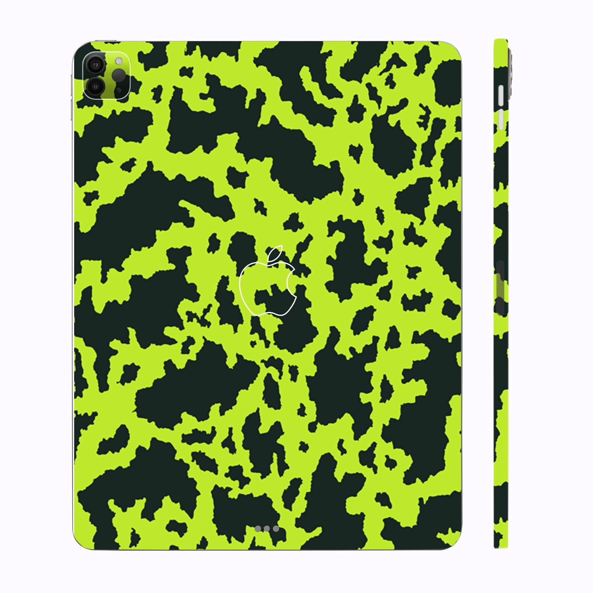 Apple iPad Pro 12.9 M1 2021 Neon Green Splatter Tablet Skins