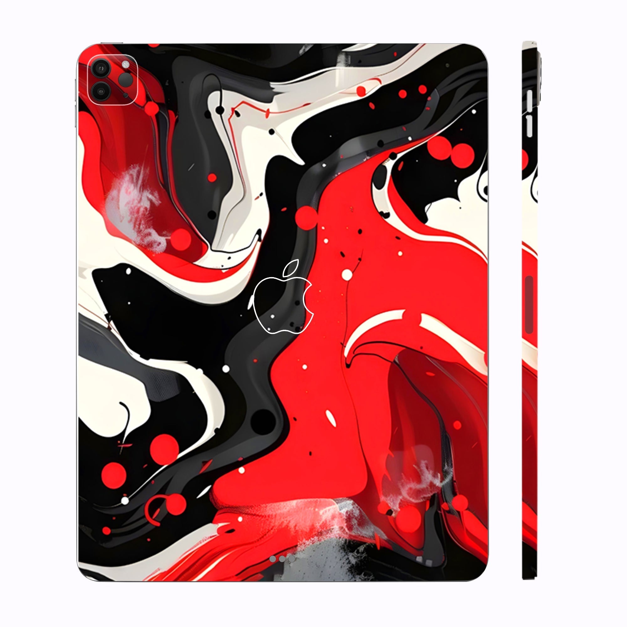 Apple iPad Pro 11 M1 2021 Scarlet and White Motion Tablet Skins