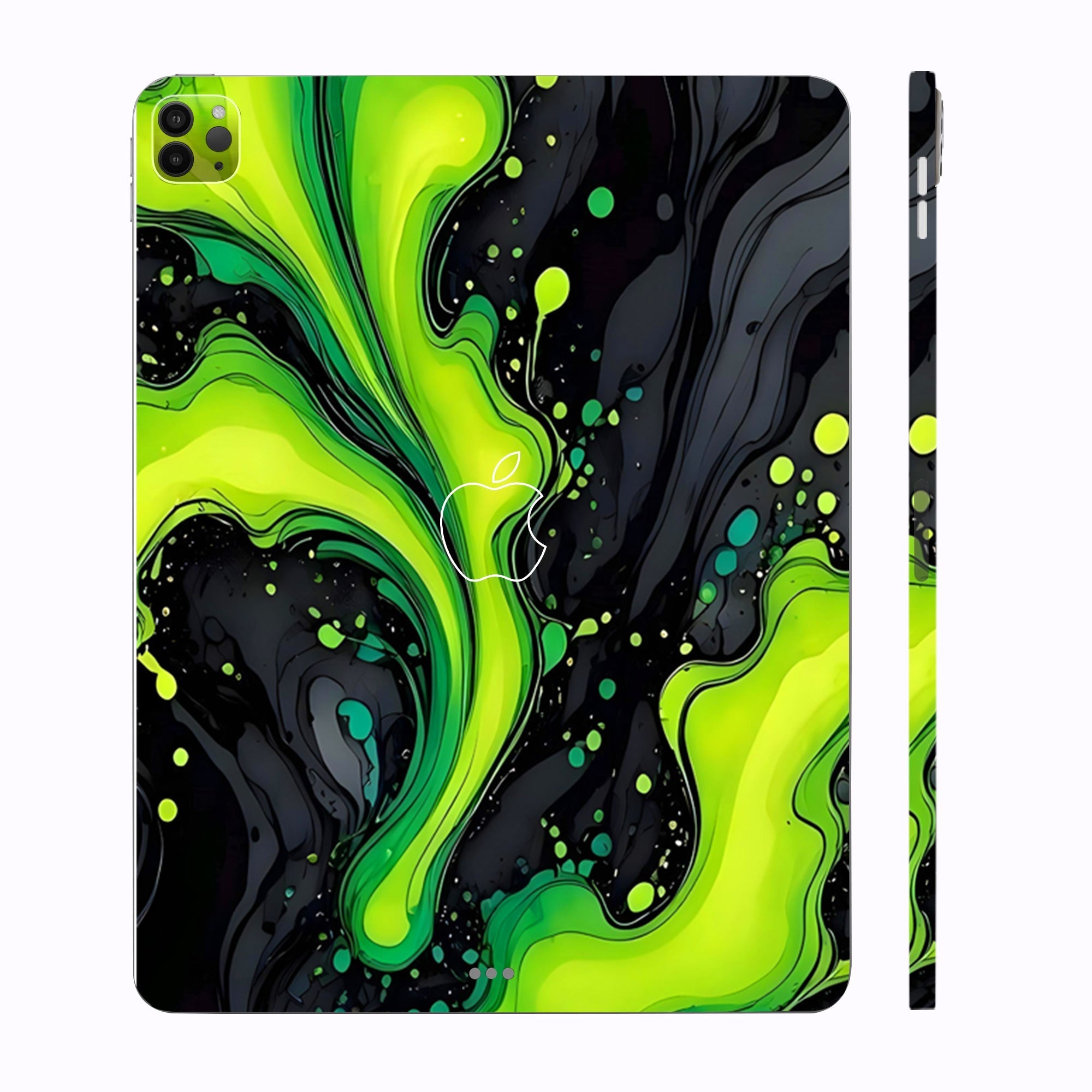 Apple iPad Pro 11 M1 2021 Electric Lime Ripple Tablet Skins