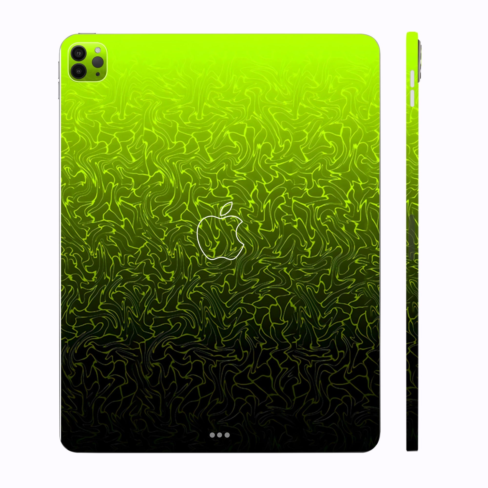 Apple iPad Pro 11 M1 2021 Lime Yellow to Black Gradient Tablet Skins