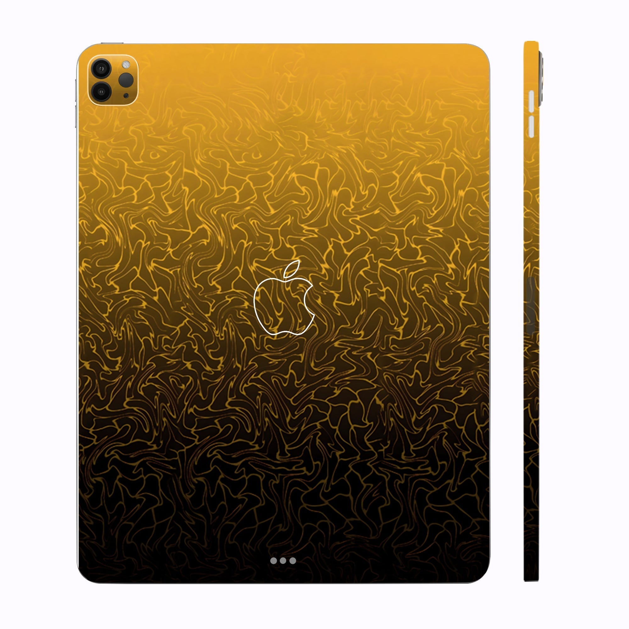 Apple iPad Pro 11 M1 2021 Orange to Black Gradient Tablet Skins