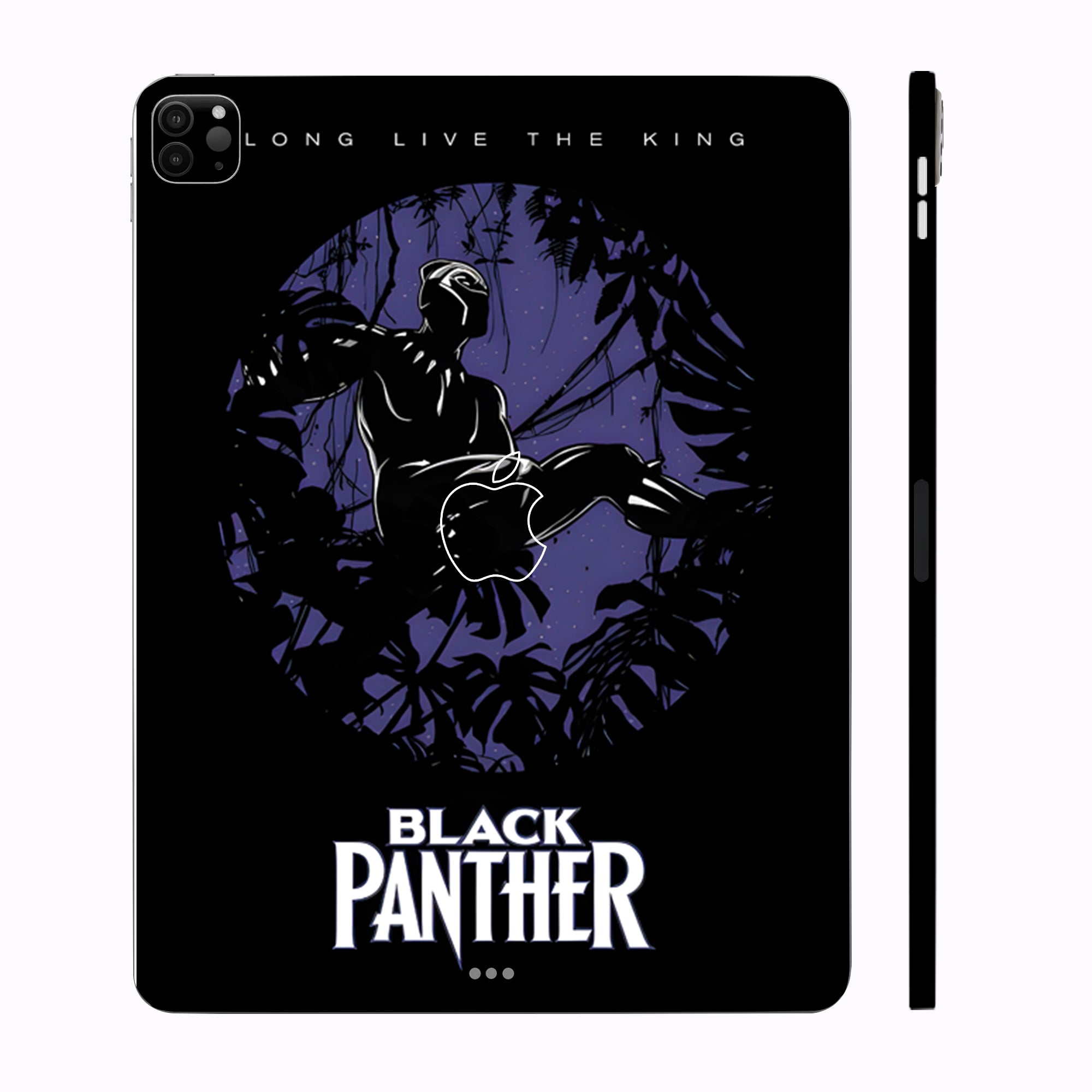 Apple iPad Pro 12.9 M2 2022 Black Panther in Black Movies Tablet Skins