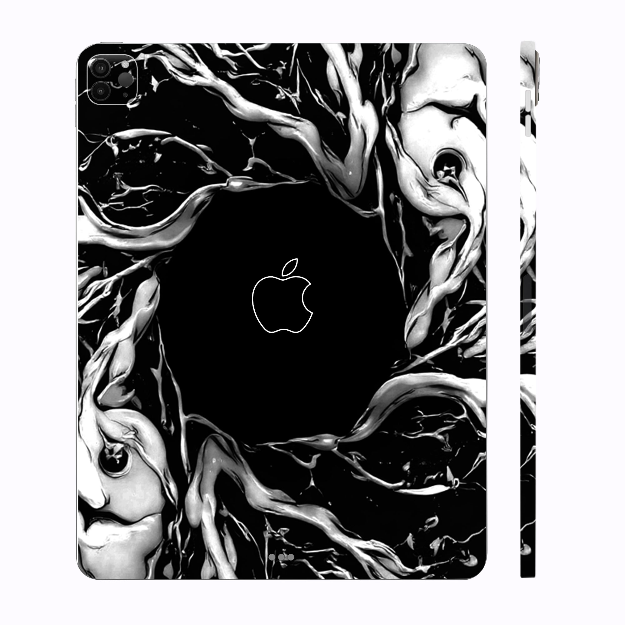Apple iPad Pro 11 M1 2021 Spiderman Web Black Movies Tablet Skins