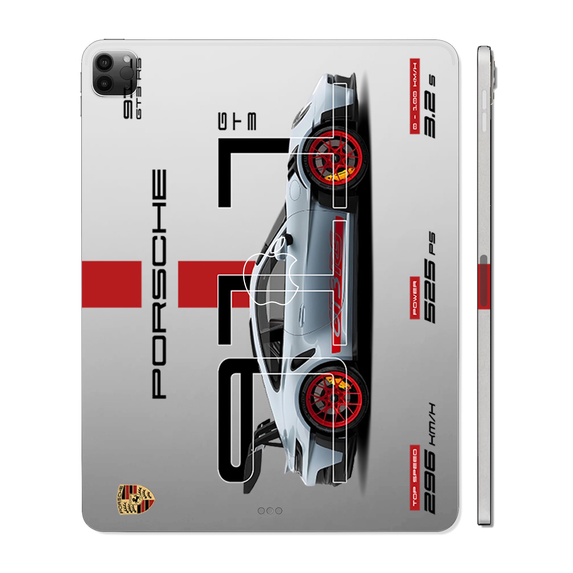 Apple iPad Pro 12.9 M2 2022 Transparent Porsche 911 GT3 RS Cars & Bikes Tablet Skins