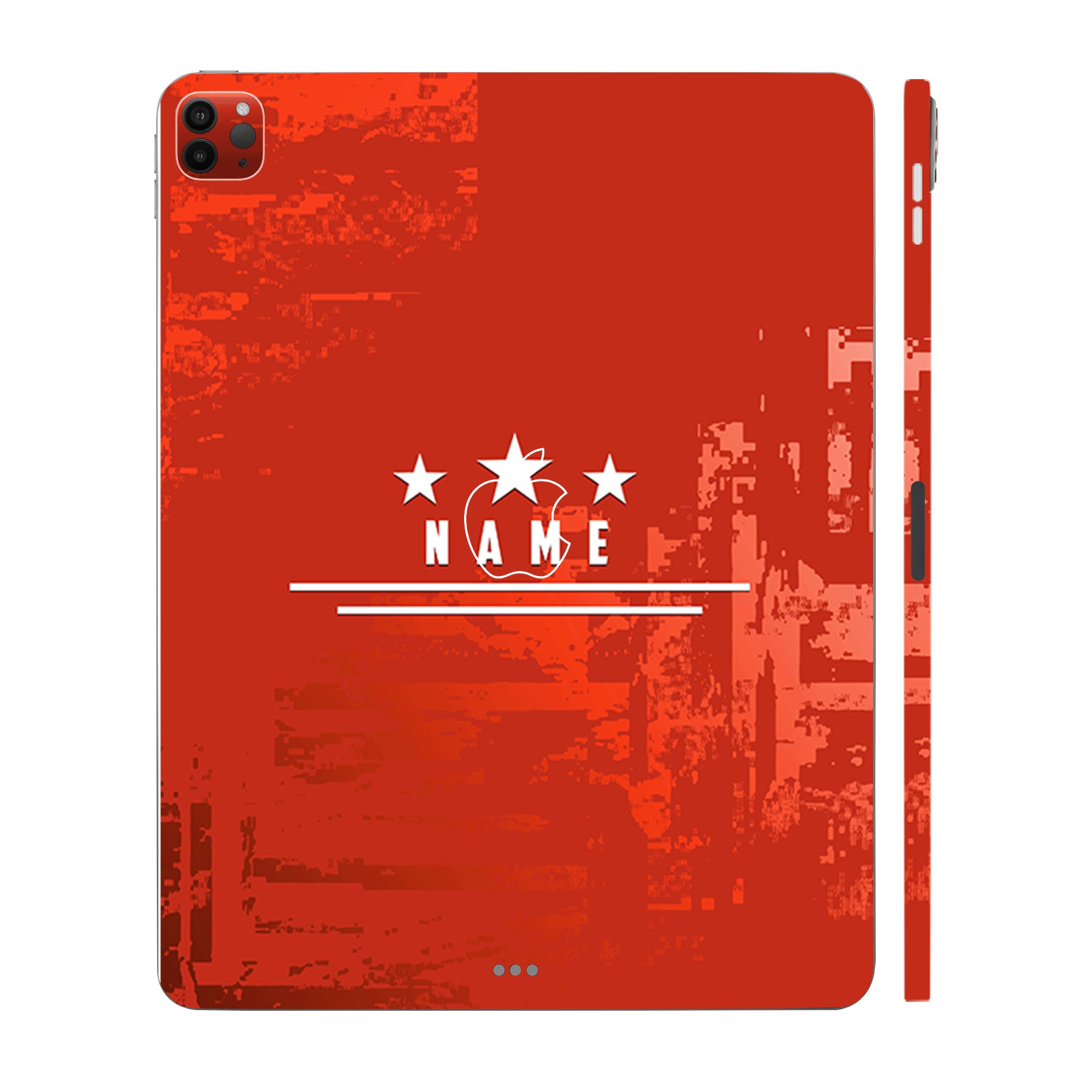 Apple iPad Pro 12.9 2020 Star Red with Name Tablet Skins