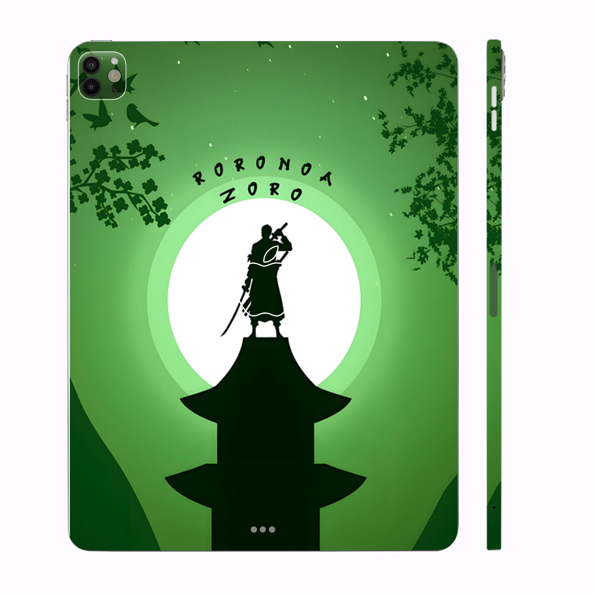 Apple iPad Pro 11 M4 2024 Roronoa Zoro Silhouette Anime Tablet Skins