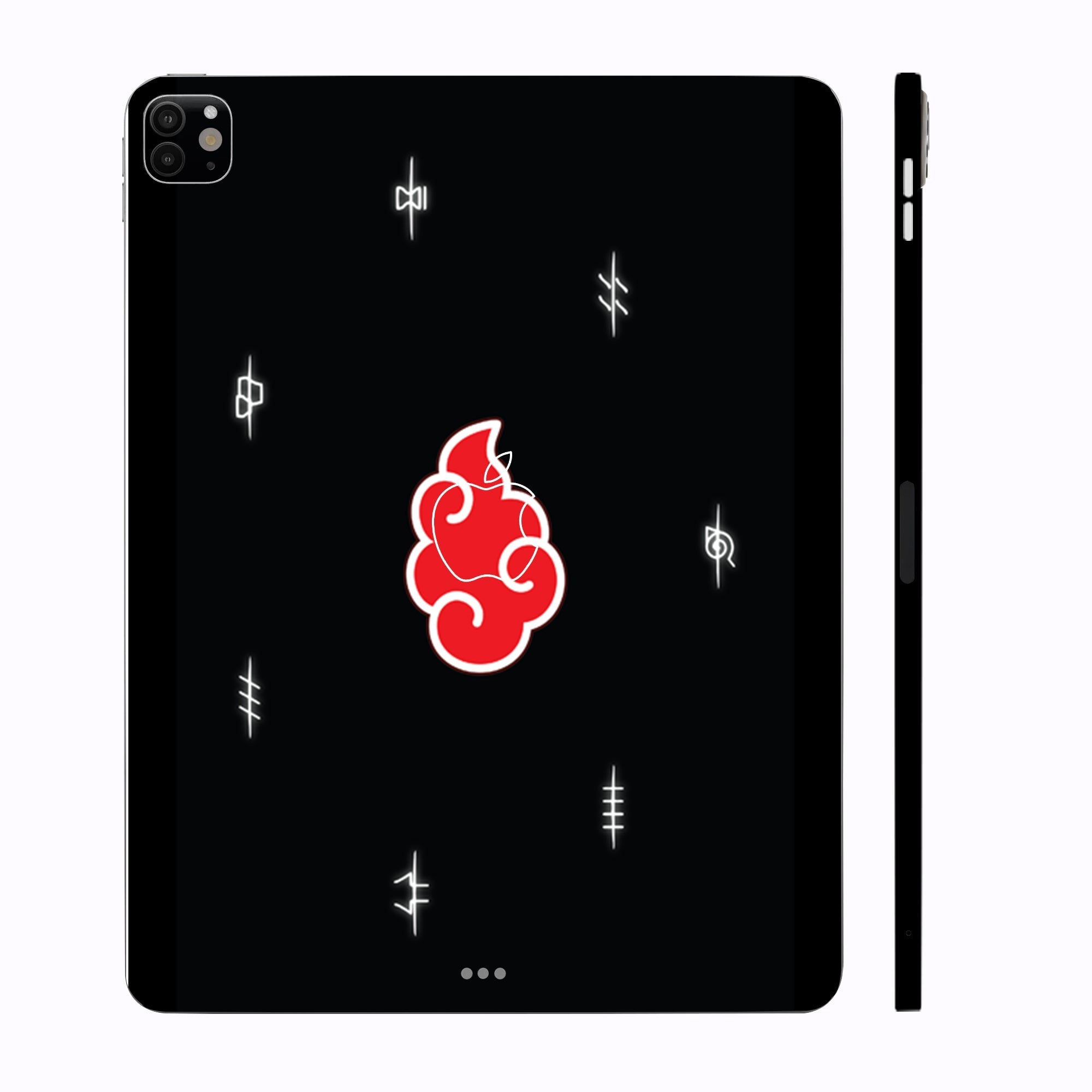 Apple iPad Pro 11 M4 2024 Akatsuki Logo Naruto Anime Tablet Skins