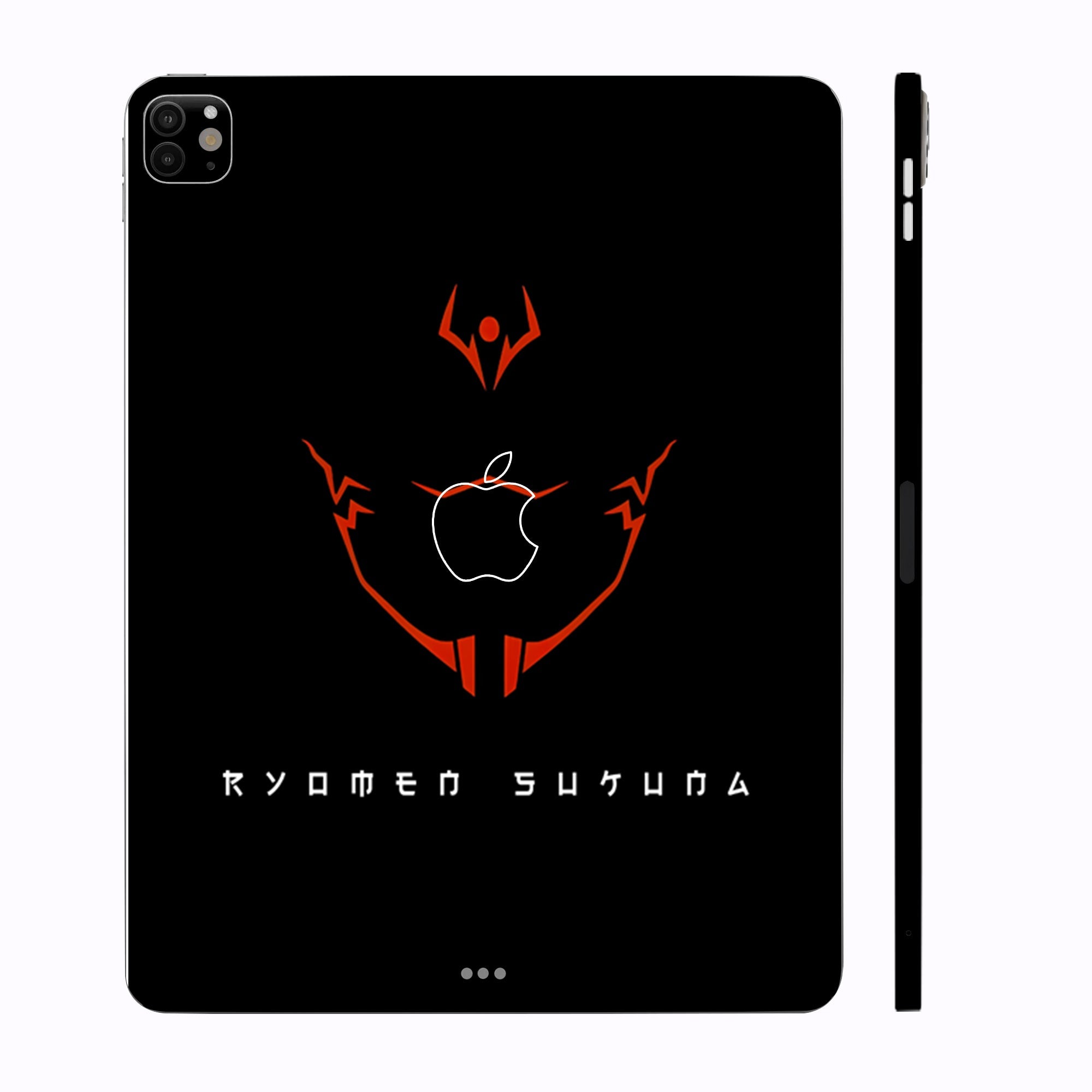 Apple iPad Pro 13 M4 2024 Sukuna's Curse Mark in Red Anime Tablet Skins