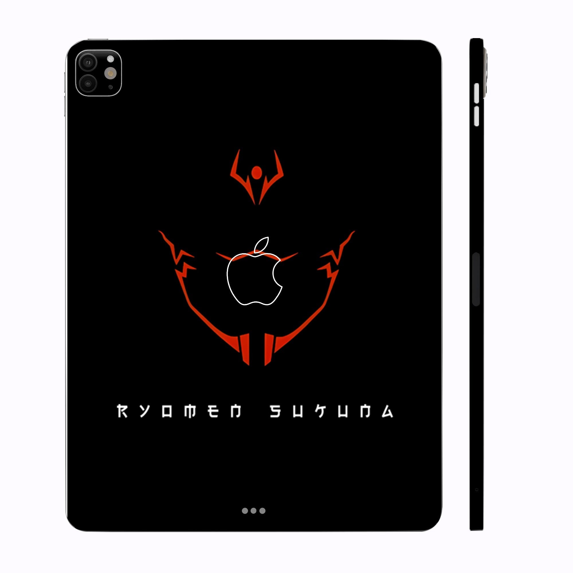 Apple iPad Pro 11 M4 2024 Sukuna's Curse Mark in Red Anime Tablet Skins