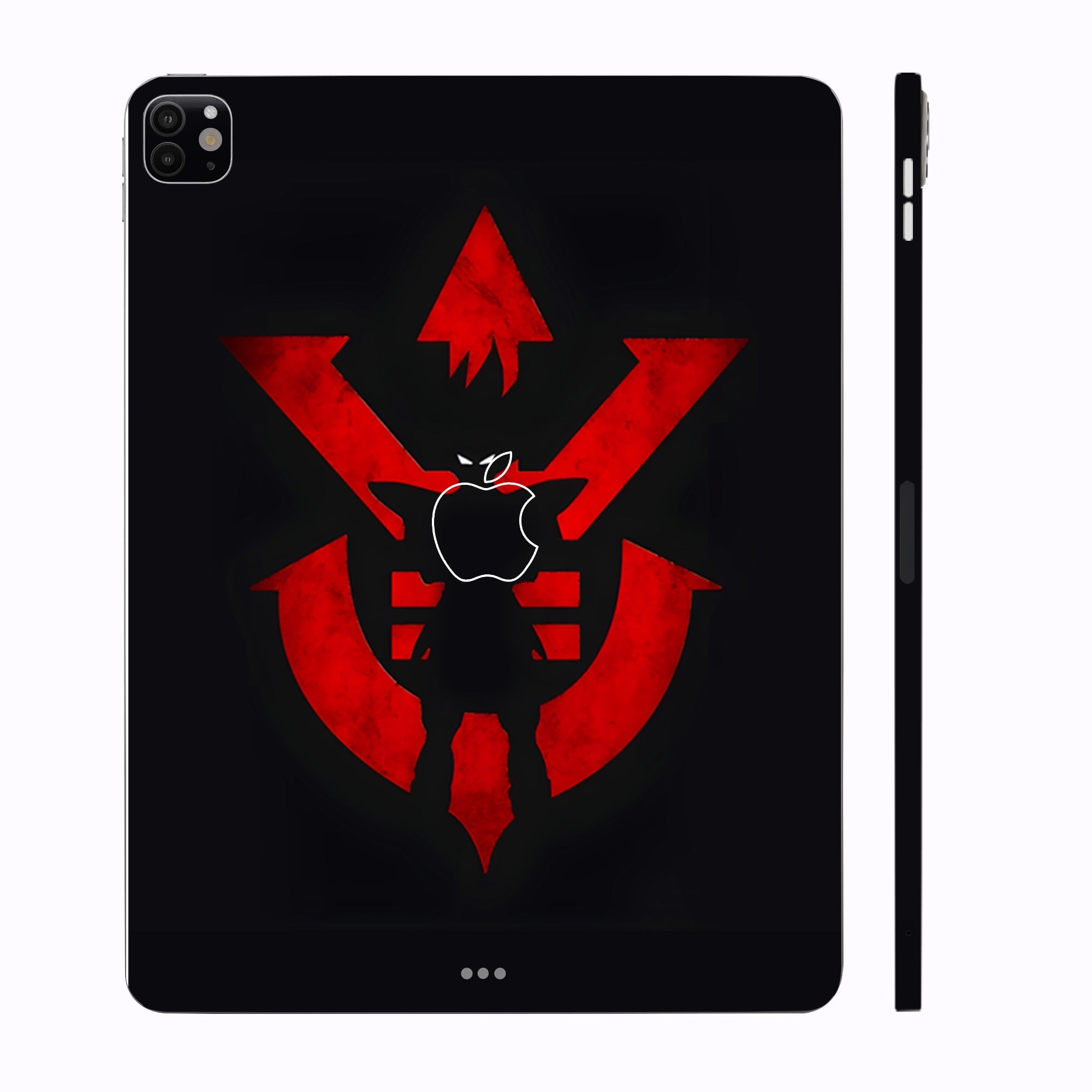 Apple iPad Pro 11 M4 2024 Vegeta Silhouette in Red Anime Tablet Skins