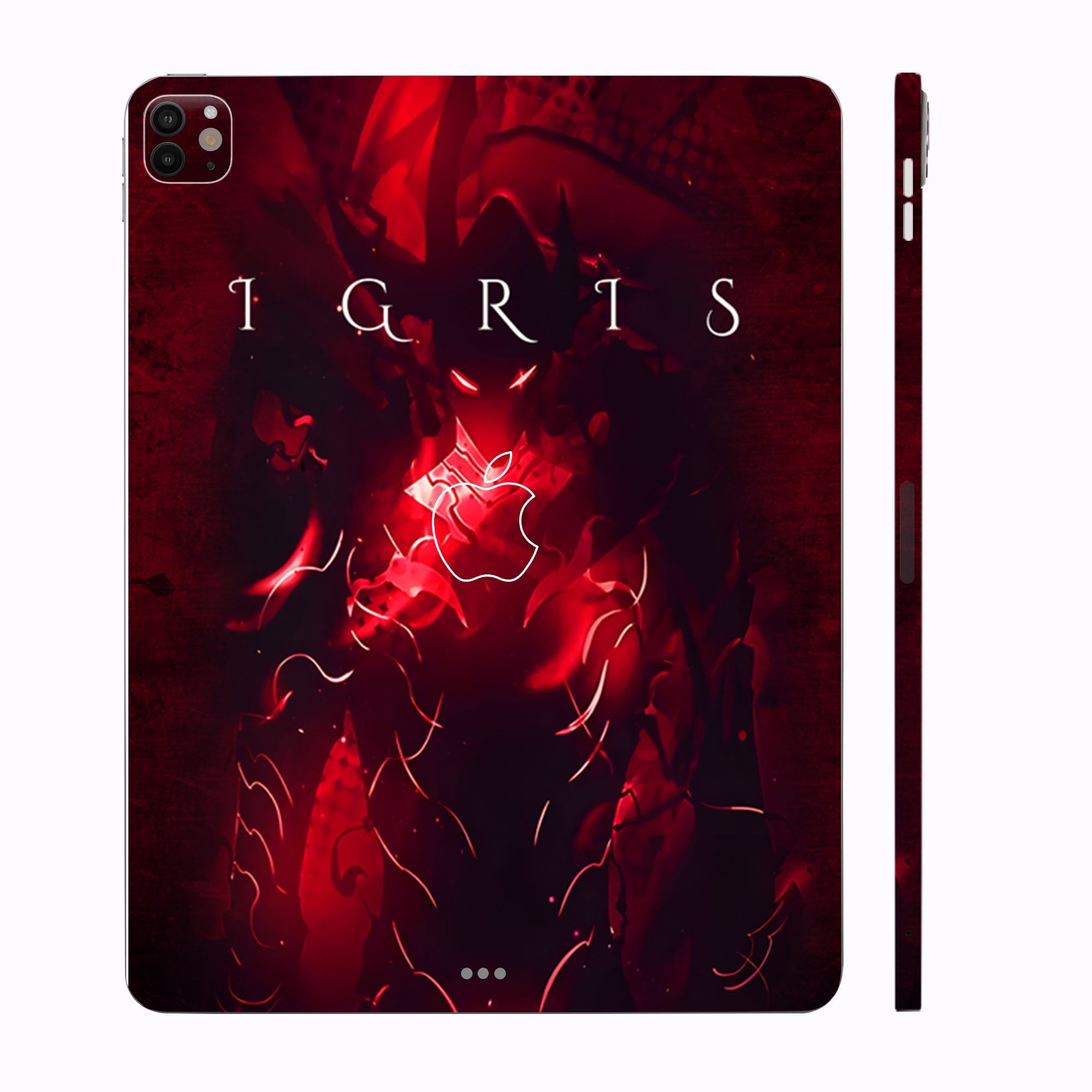 Apple iPad Pro 11 M4 2024 Blood Red Commander Igris Anime Tablet Skins